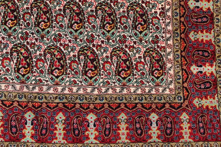Fine silk Qom rug