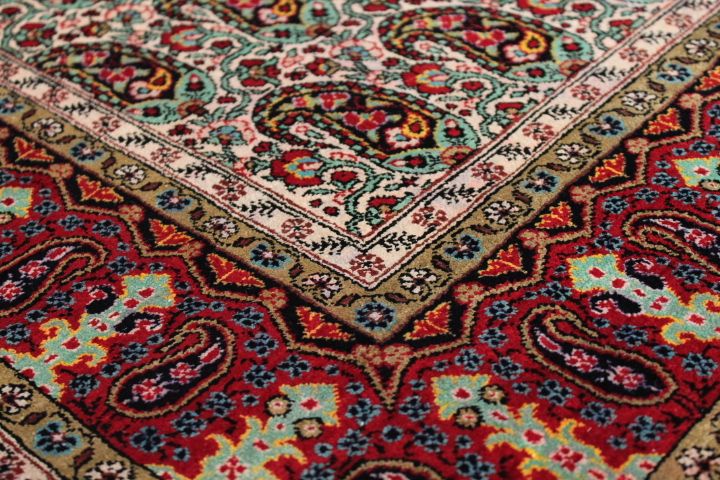Fine silk Qom rug