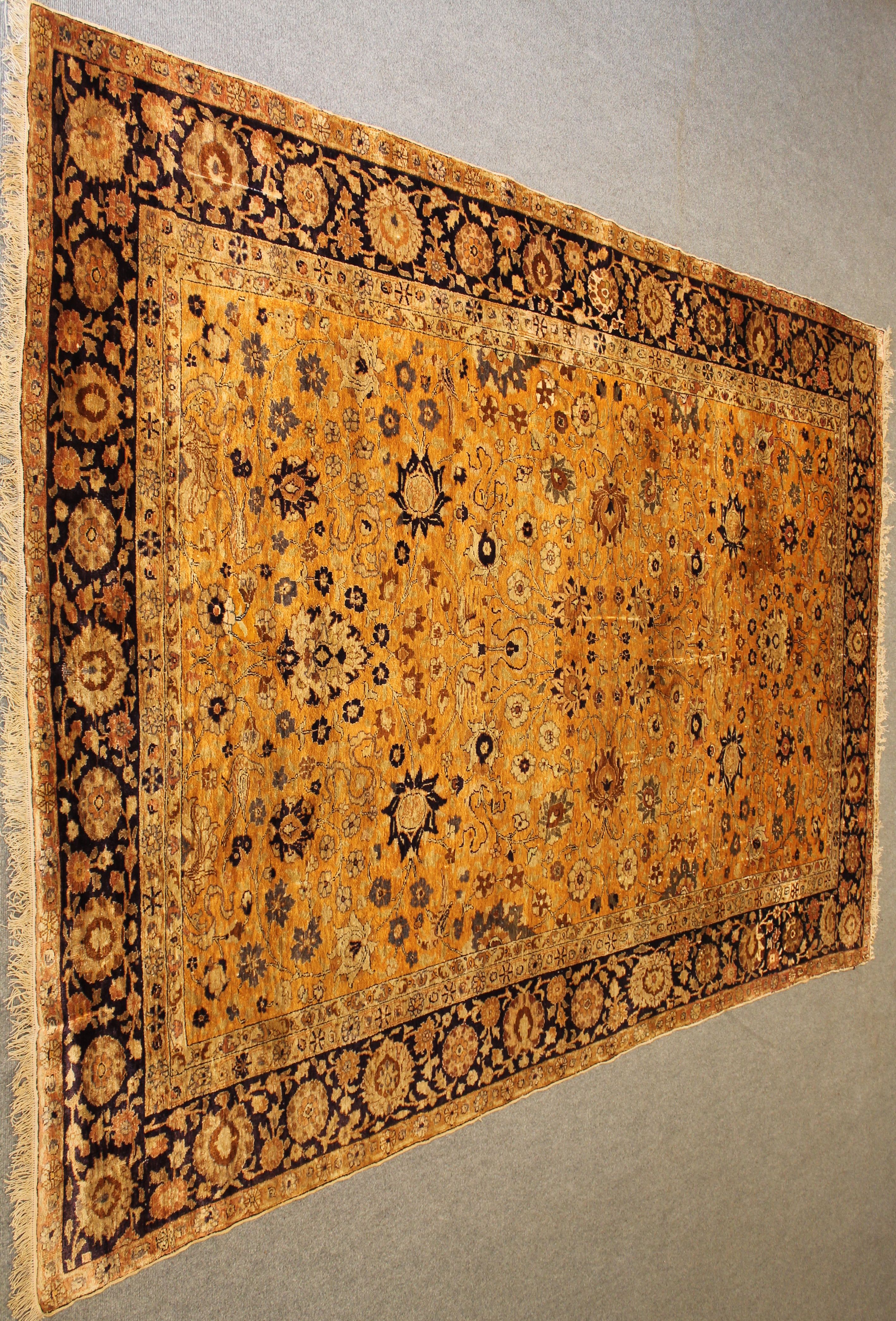 Antique Silk Turkish rug