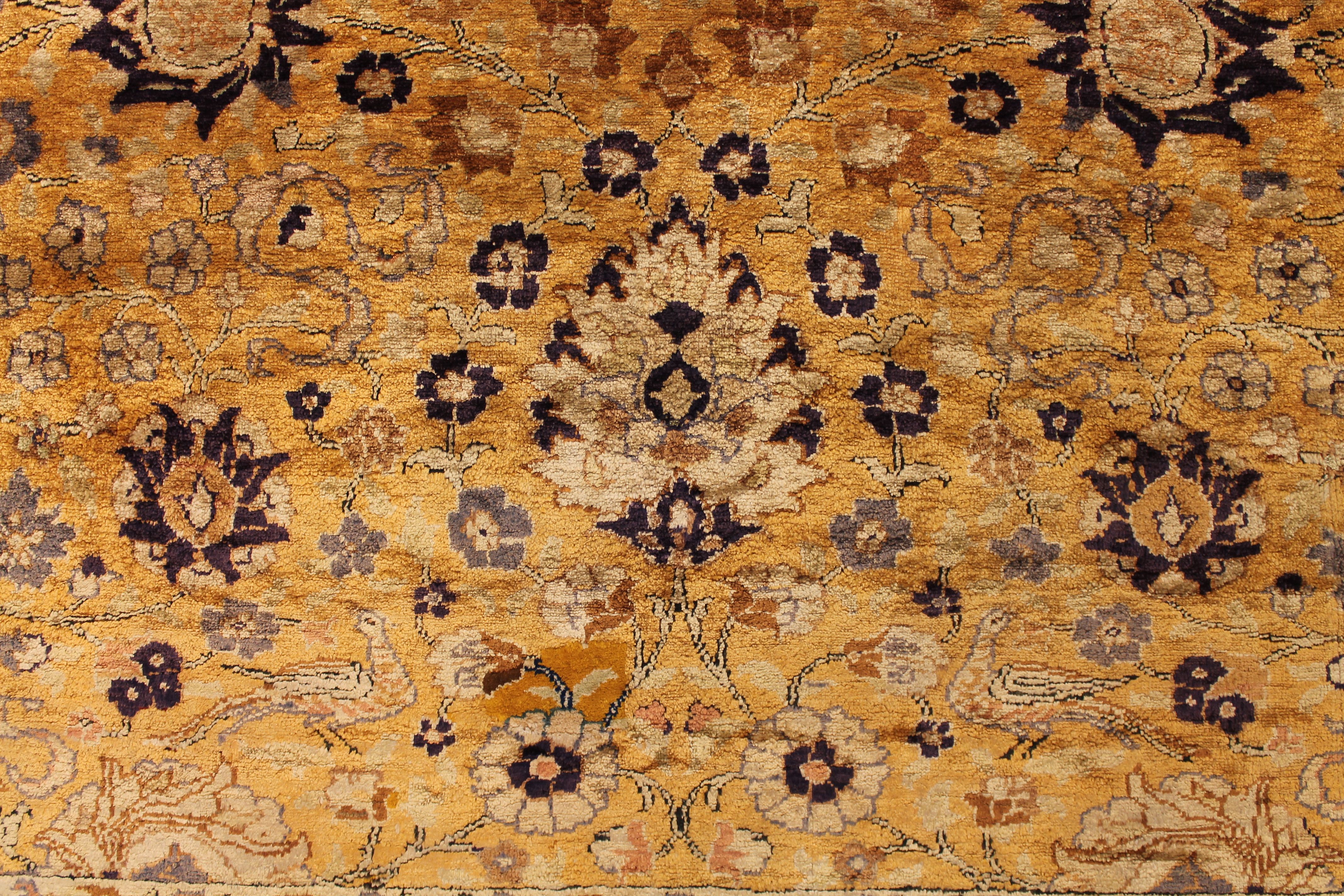 Antique Silk Turkish rug