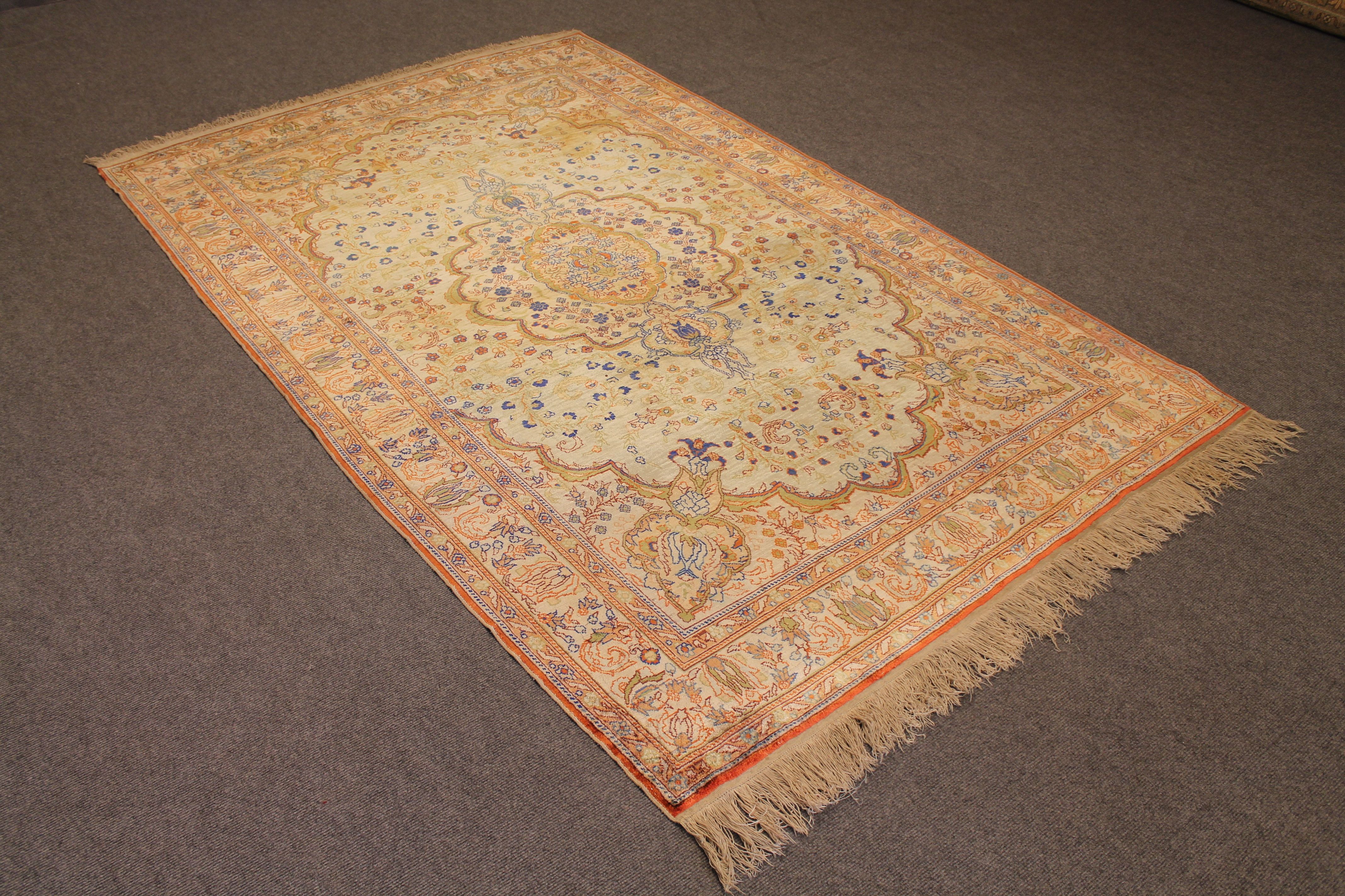 Turkish silk rug