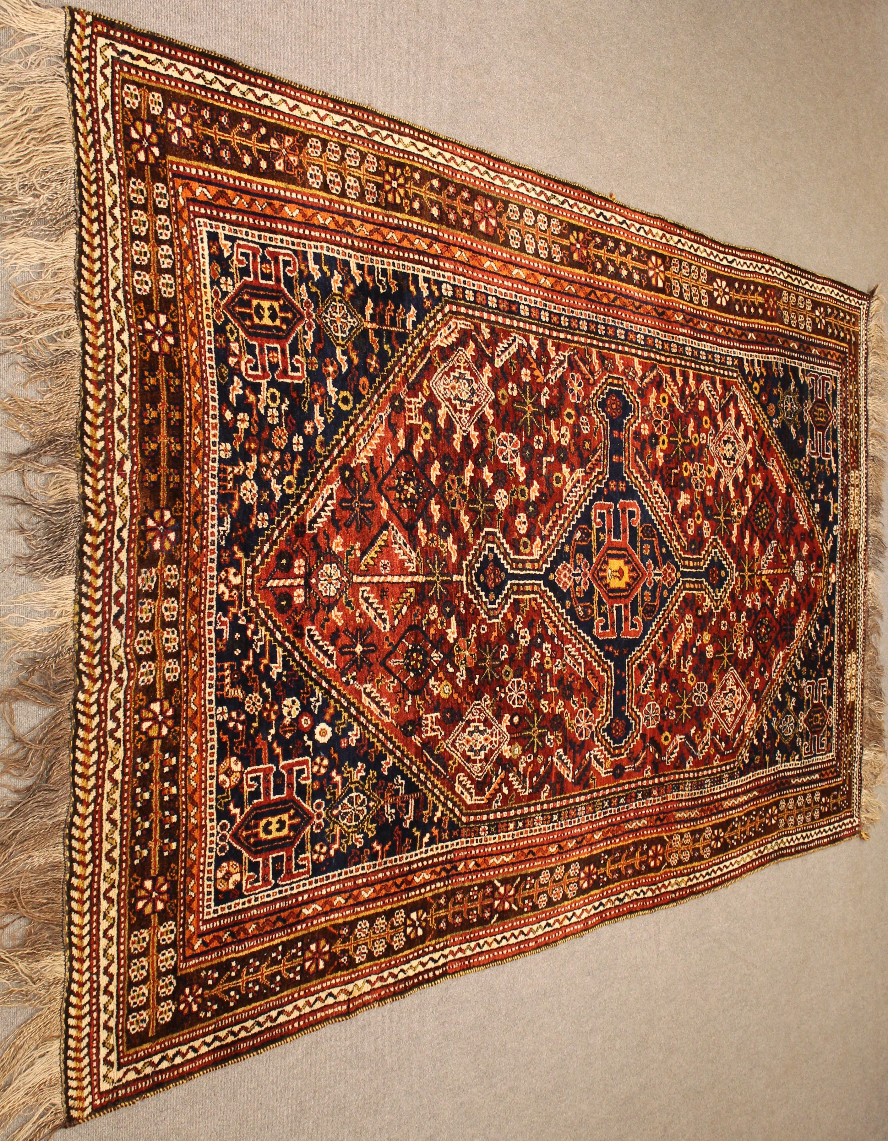 Antique Qashqai rug