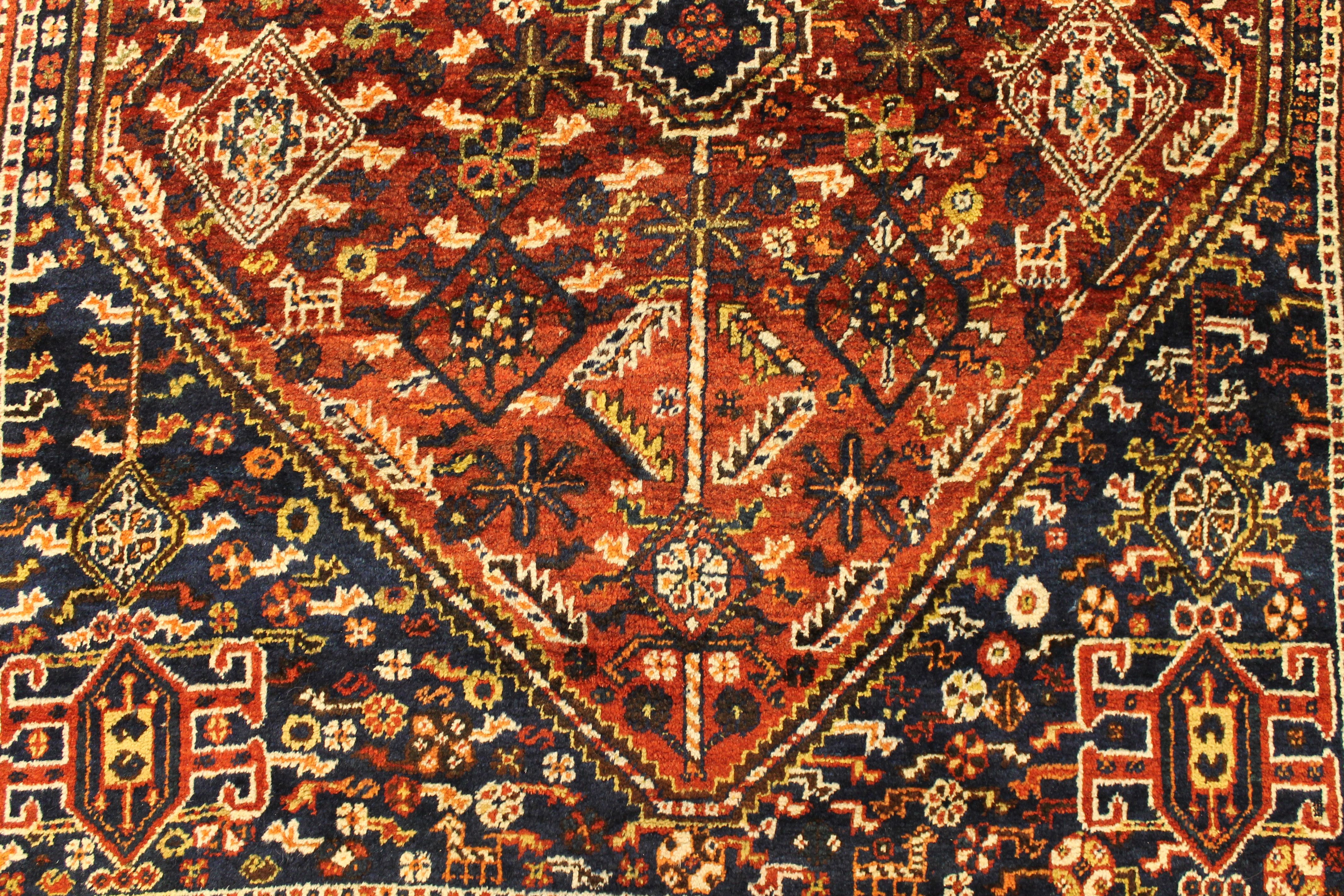 Antique Qashqai rug