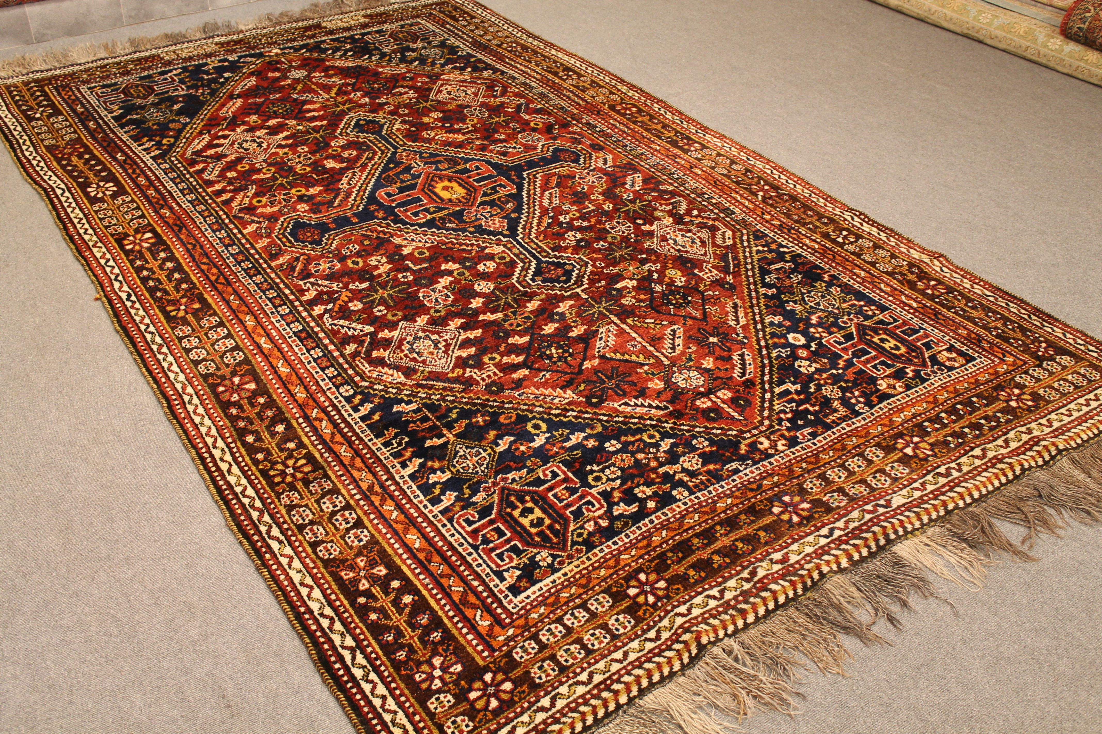 Antique Qashqai rug
