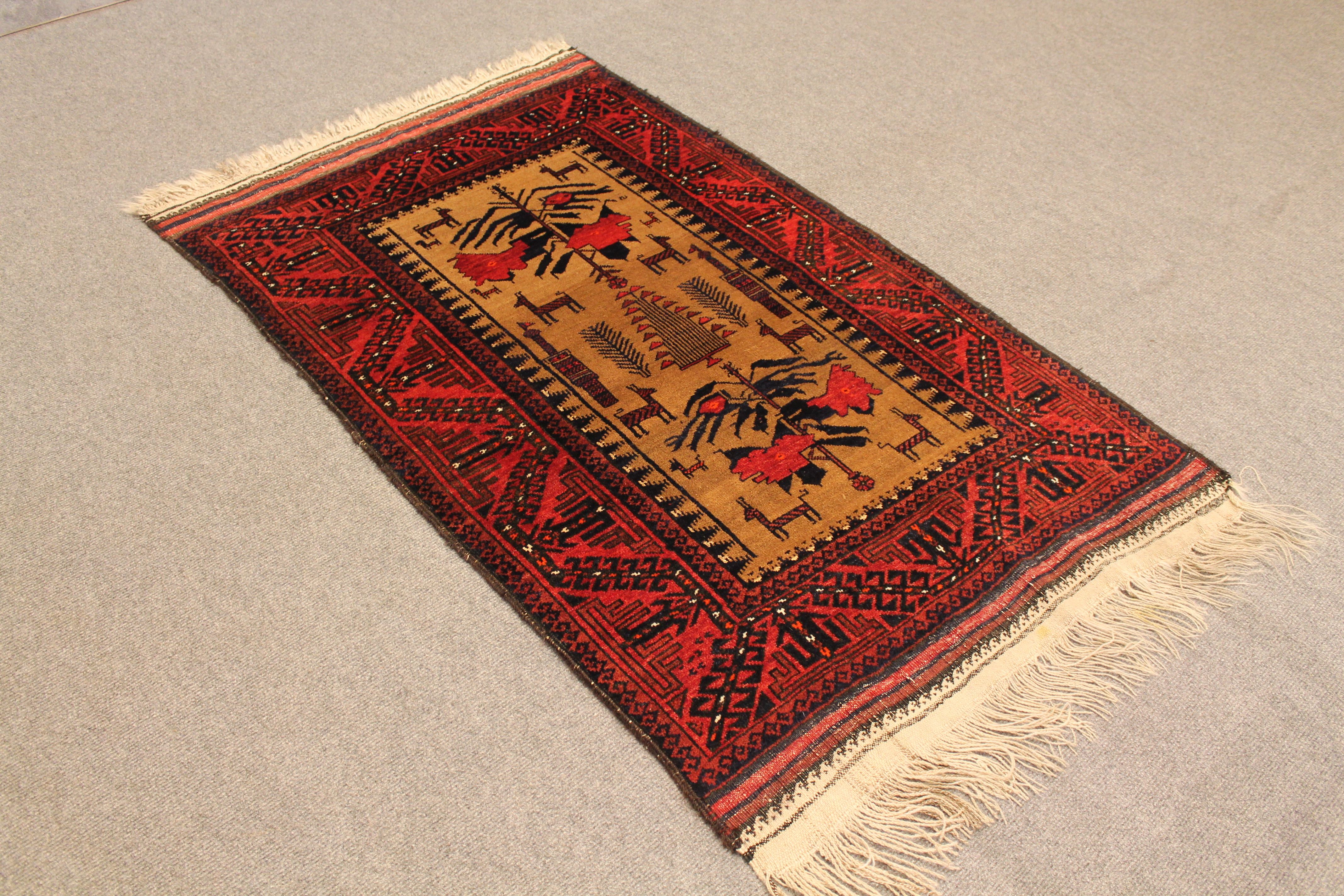 Antique Baluch rug