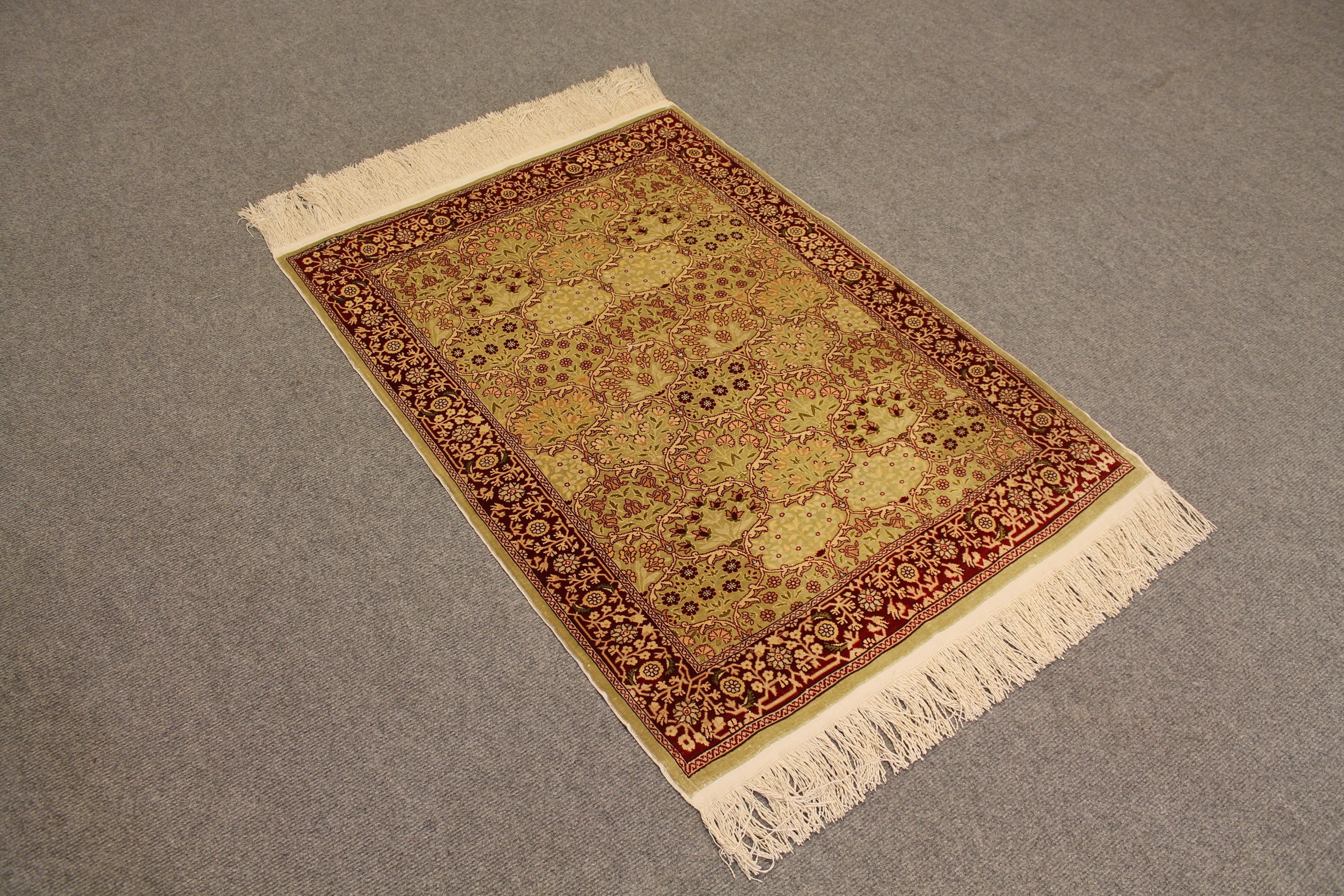 Silk Hereke rug