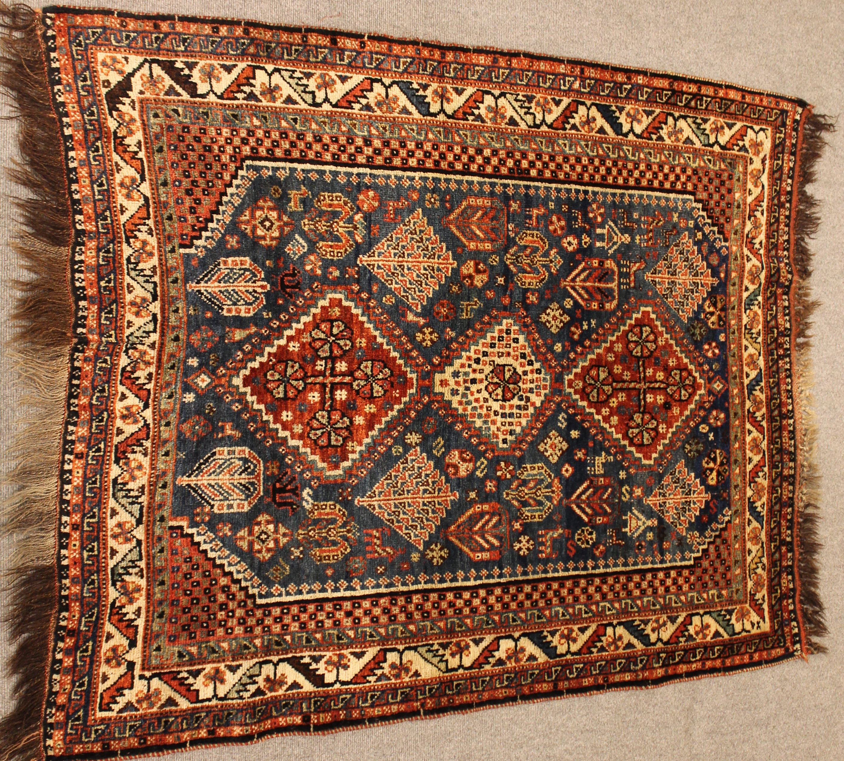 Antique Qashqai rug