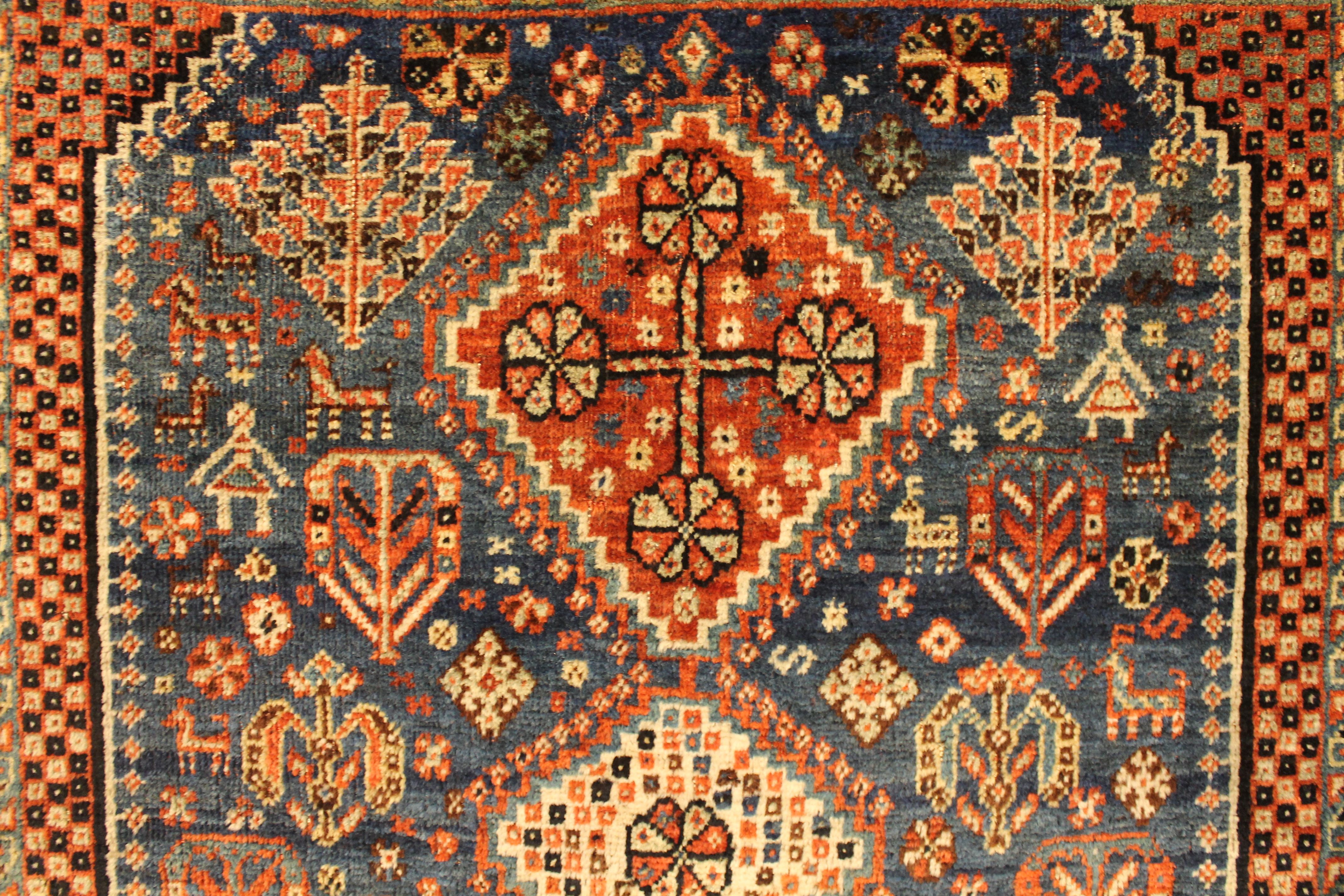 Antique Qashqai rug