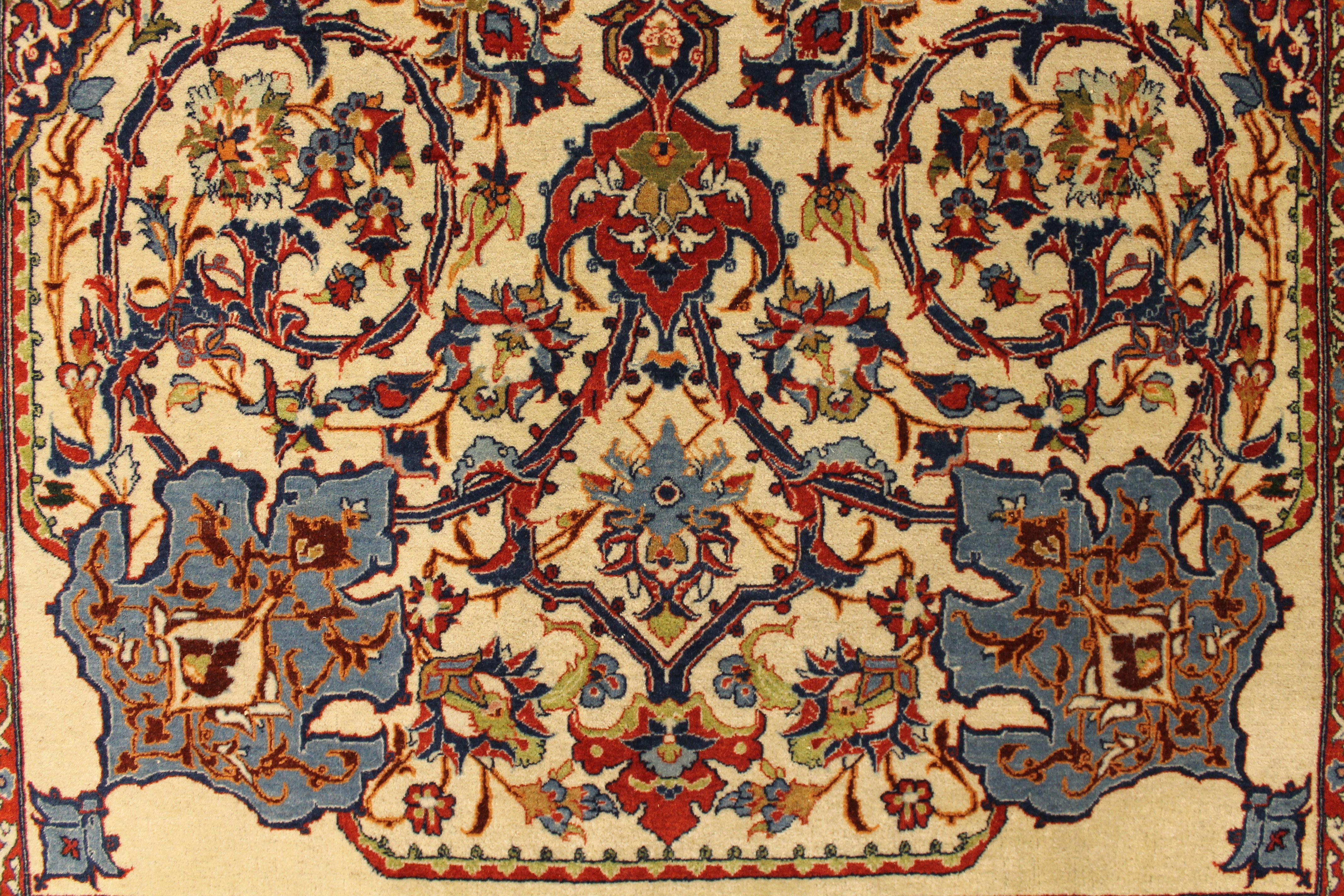 Antique Isfahan rug