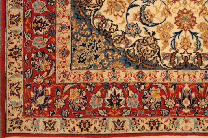 Antique Isfahan rug