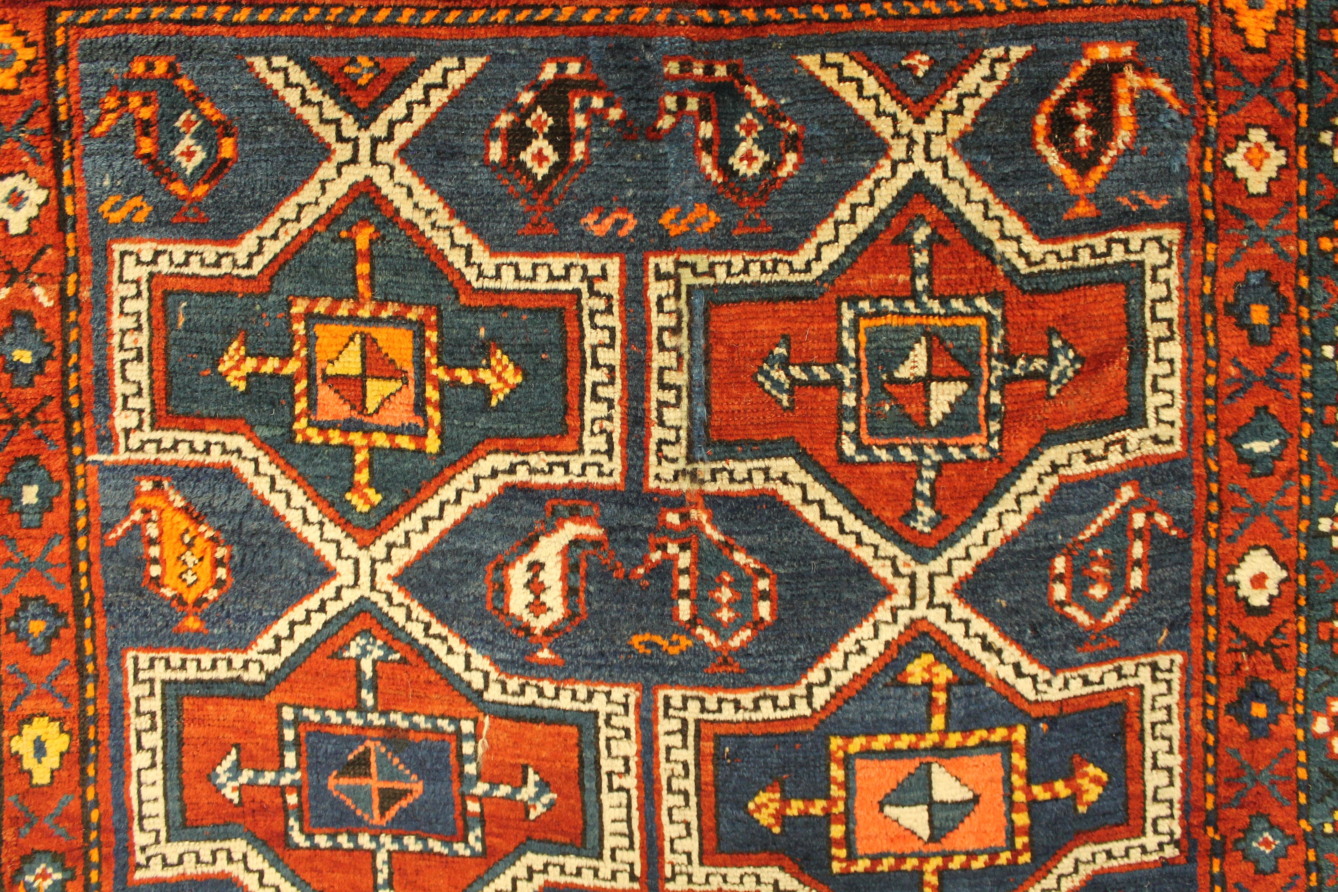 Antique Kazak rug