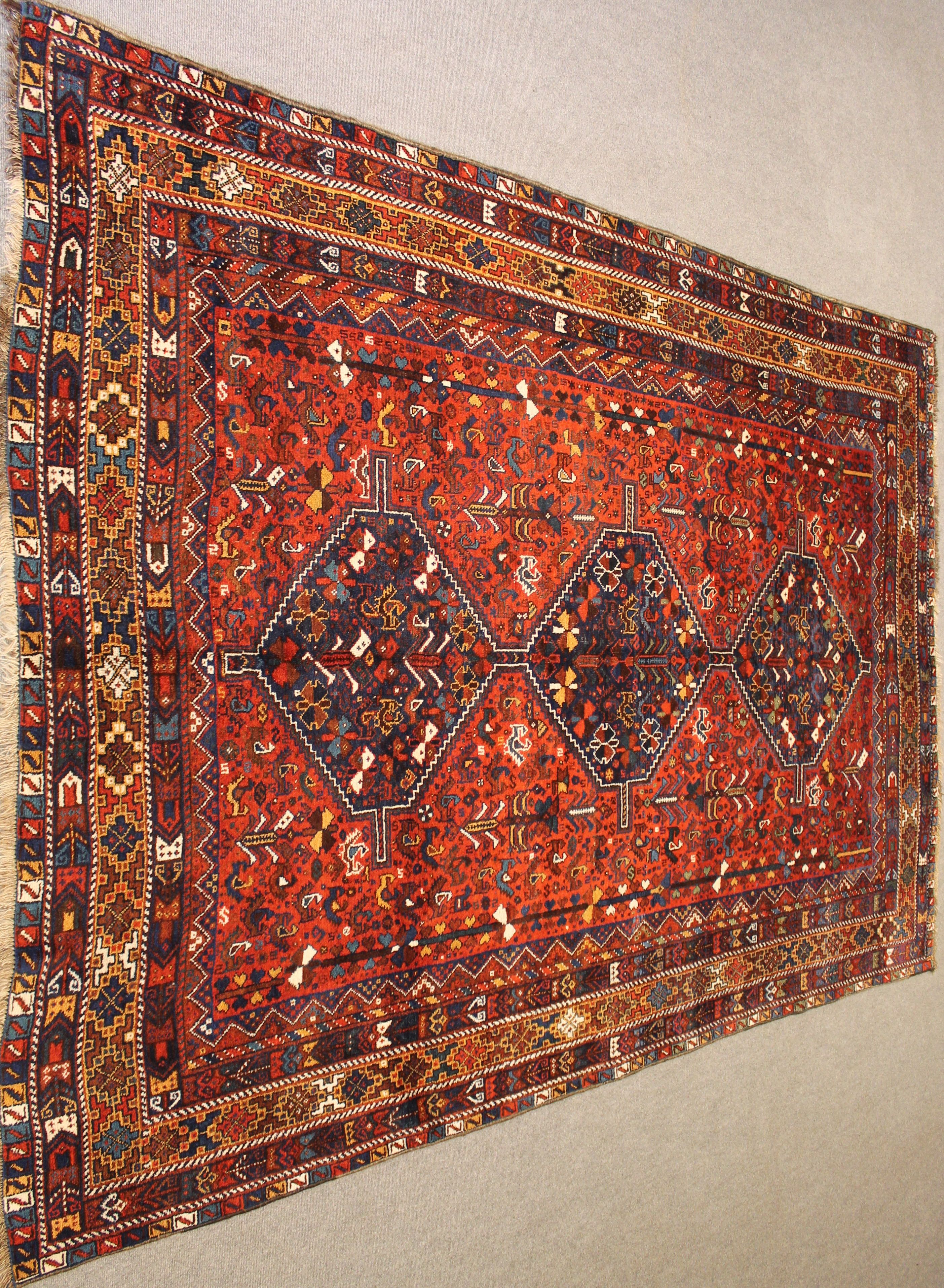 Antique Khamseh rug