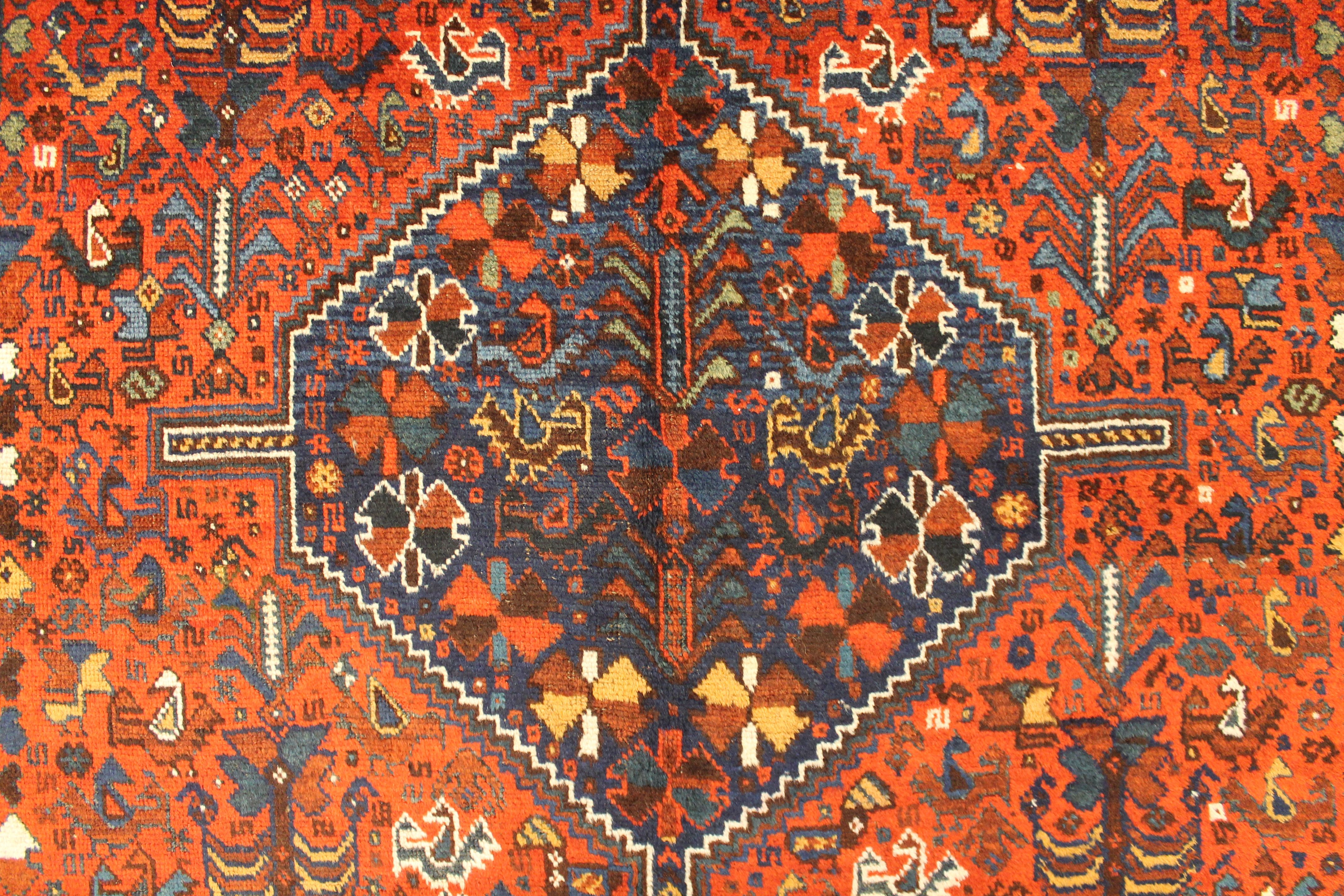 Antique Khamseh rug