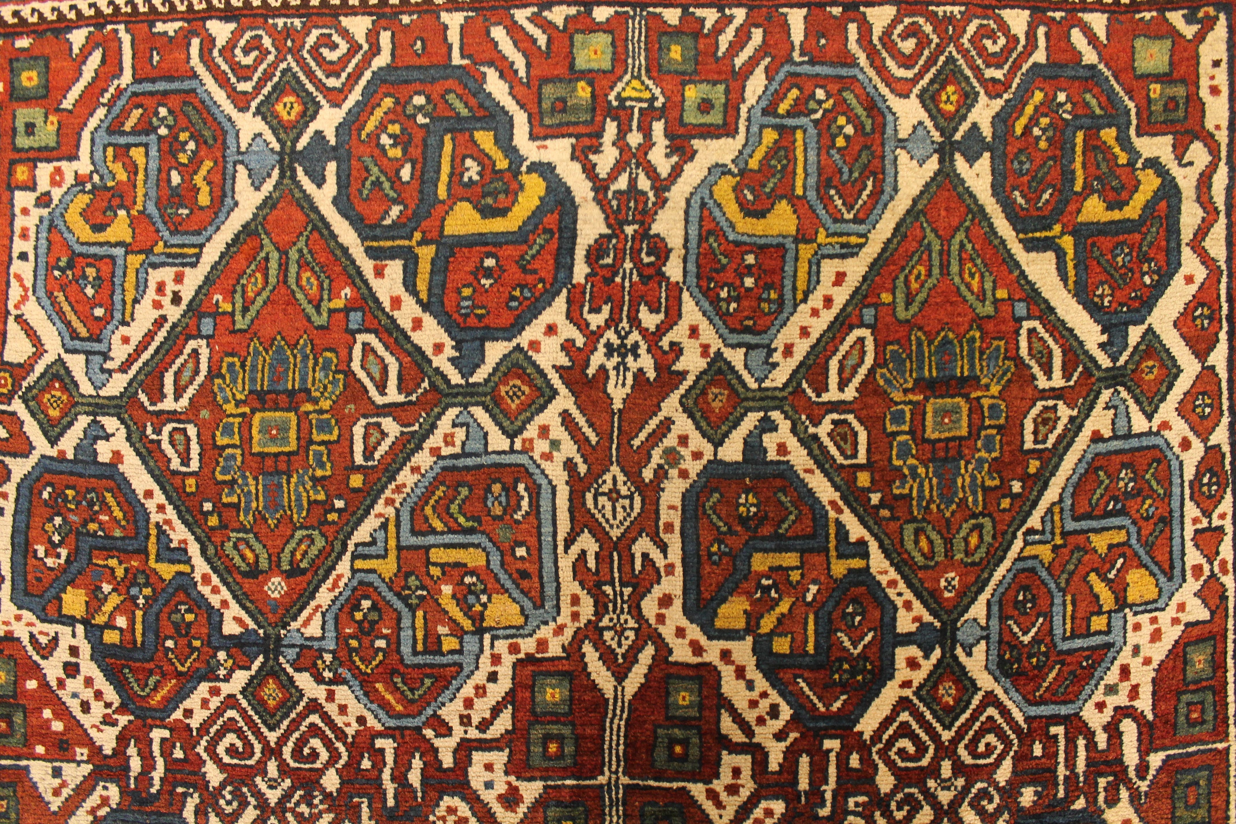 Antique Khamseh rug