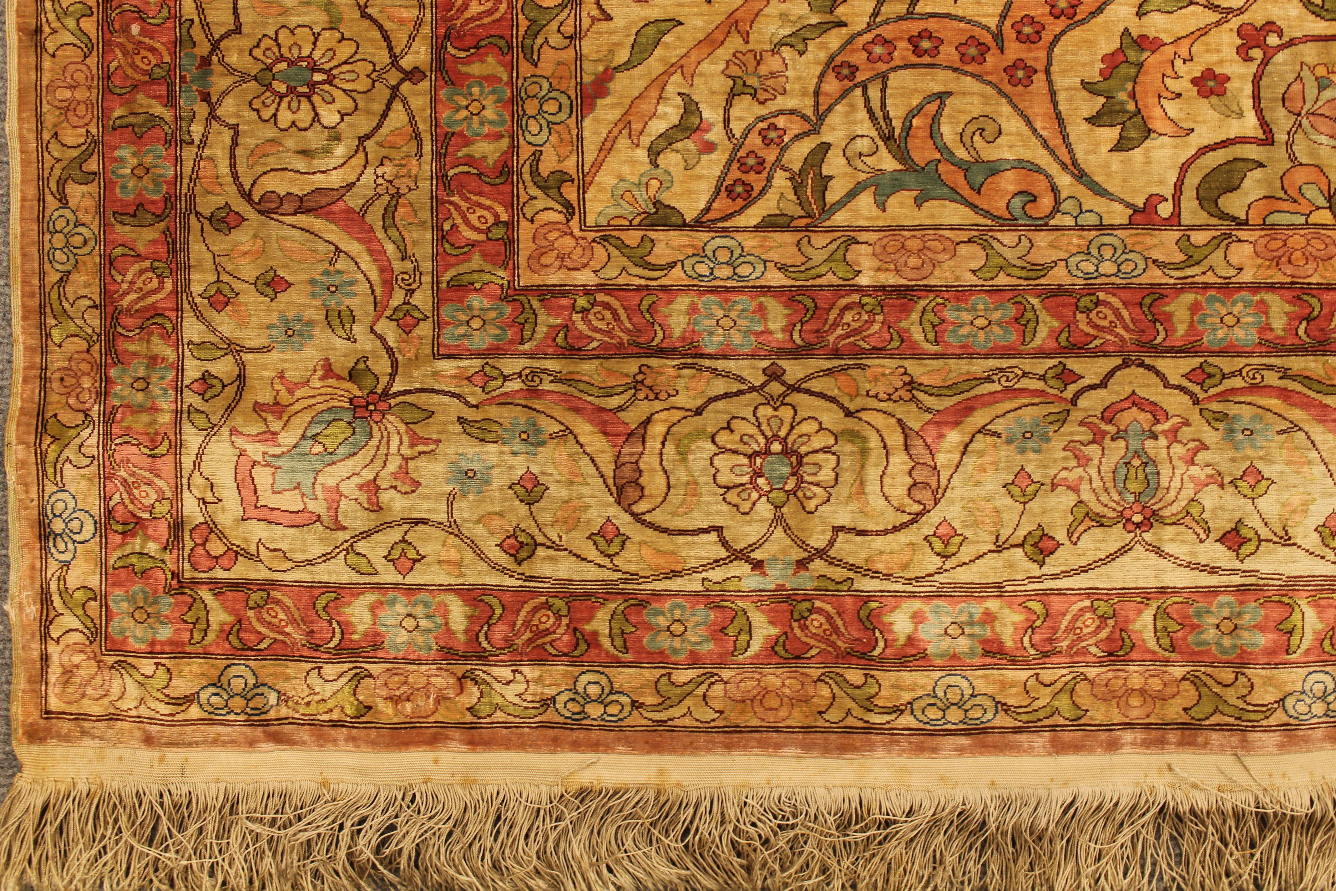 Silk Hereke rug