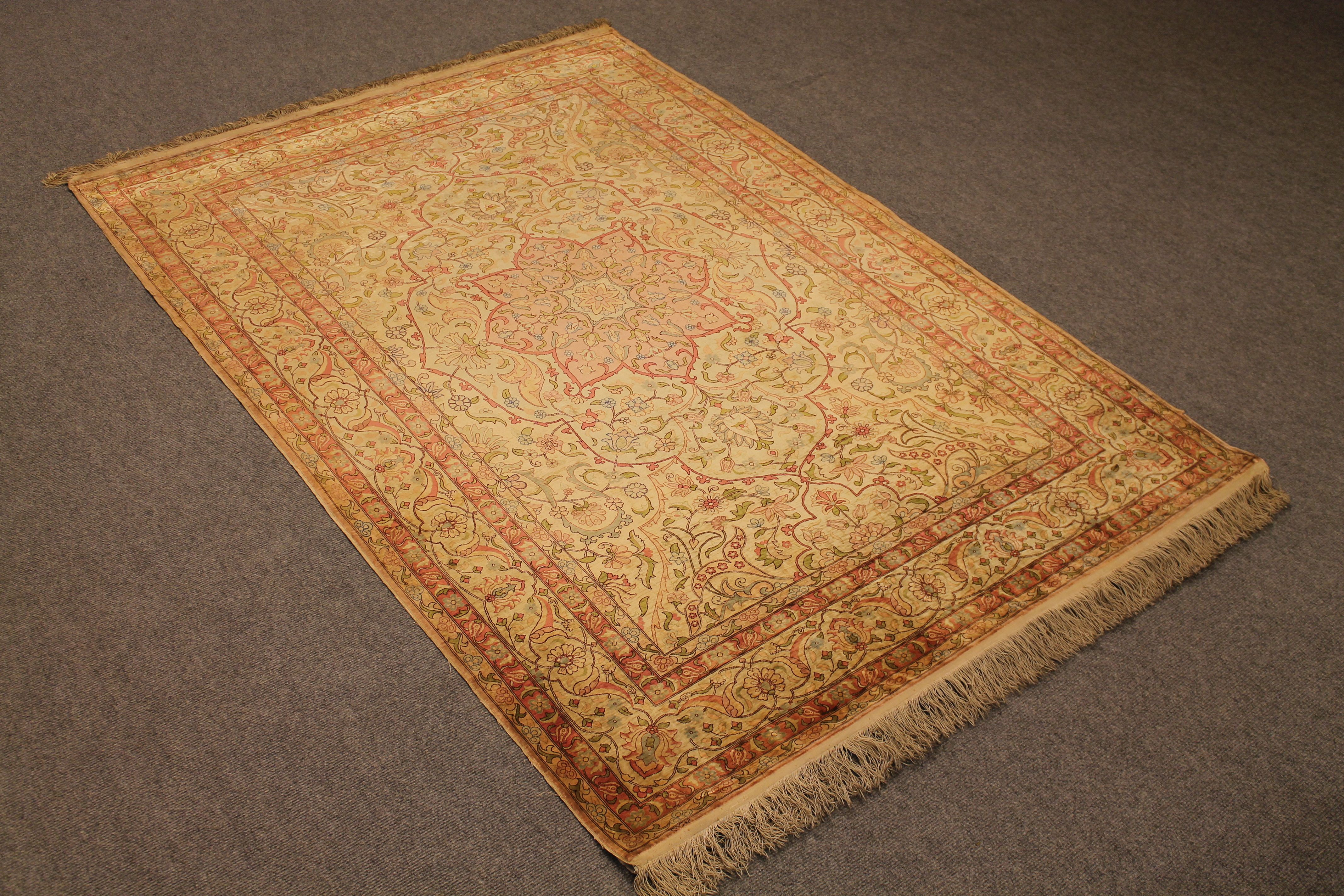 Silk Hereke rug