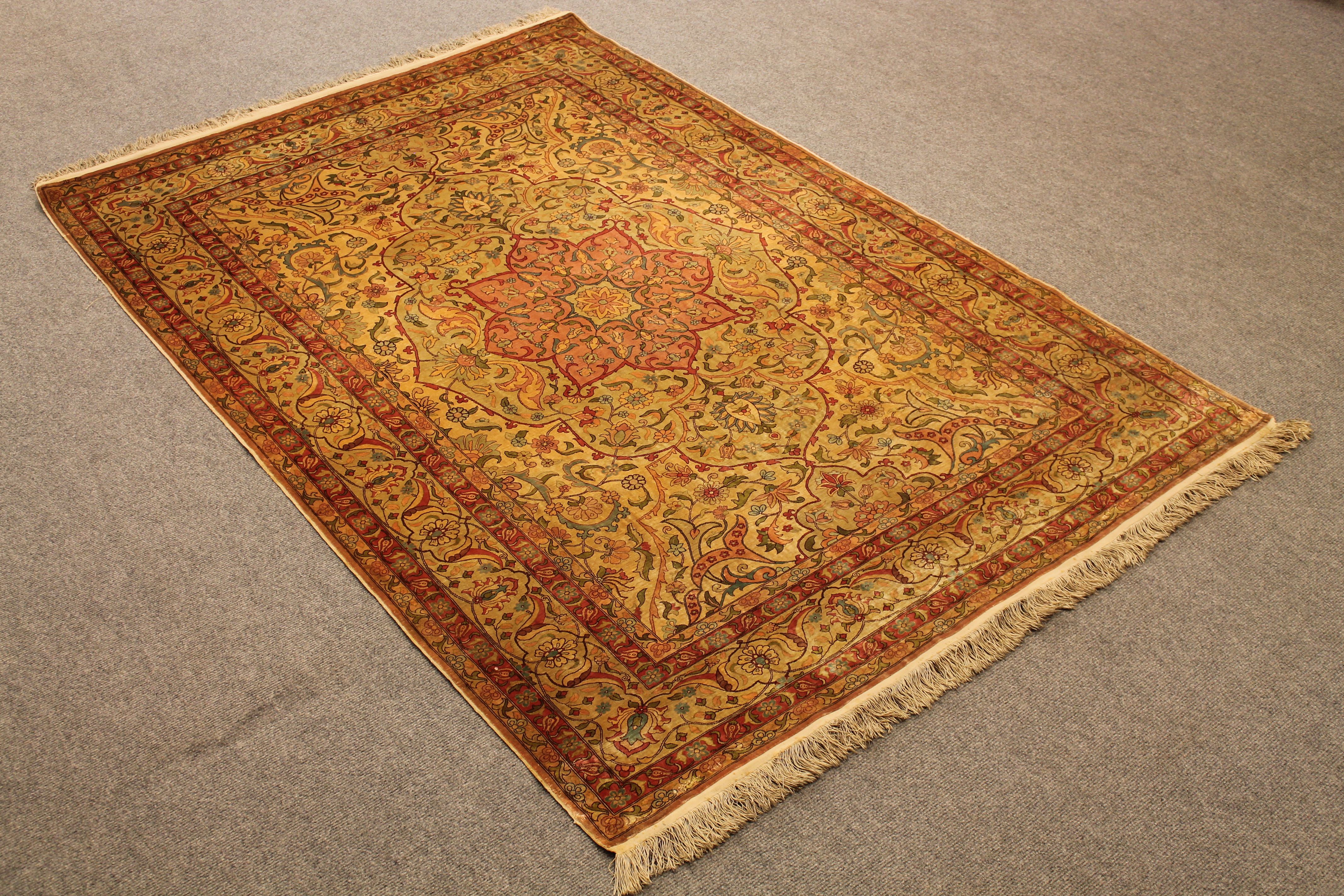 Silk Hereke rug