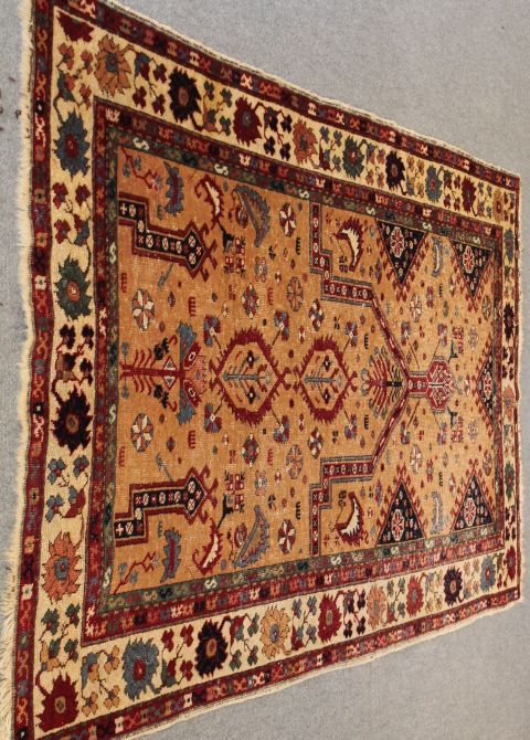 Antique Turkish Ushah rug