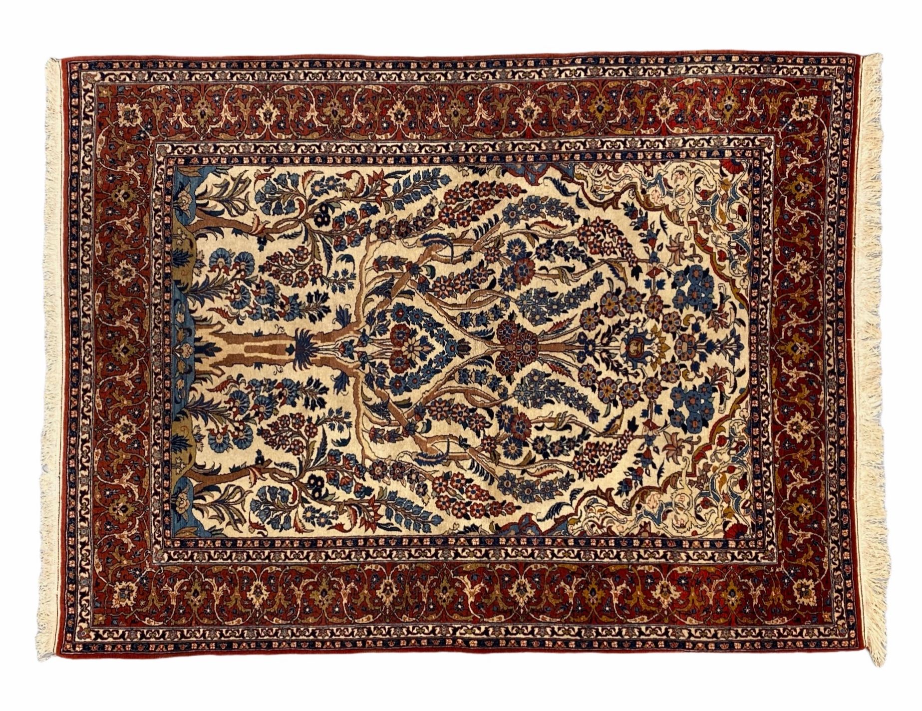 Antique Isfahan Ahmad rug