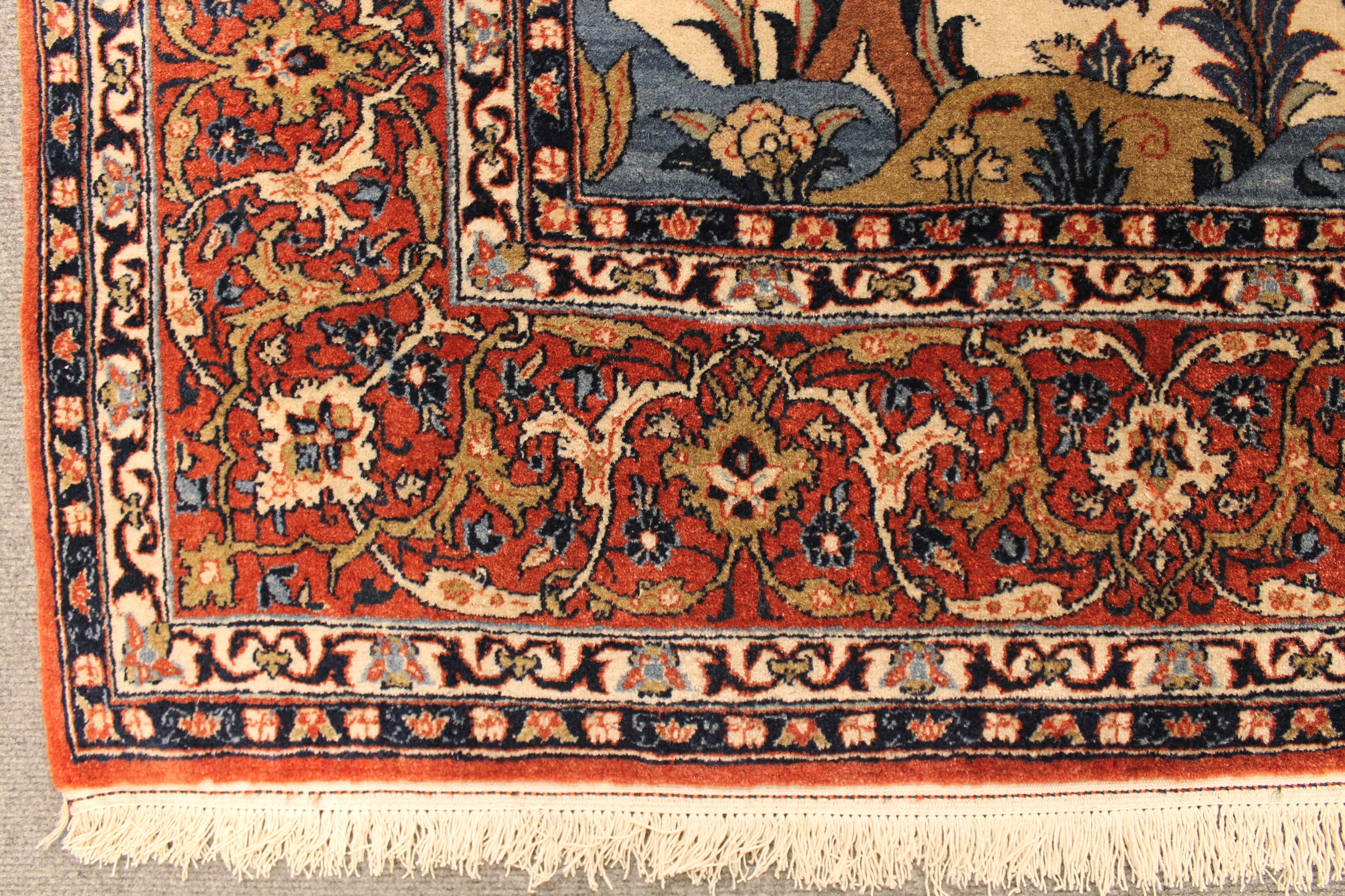 Antique Isfahan Ahmad rug