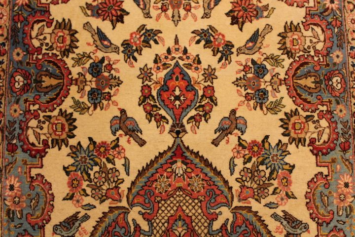 Antique Qom rug