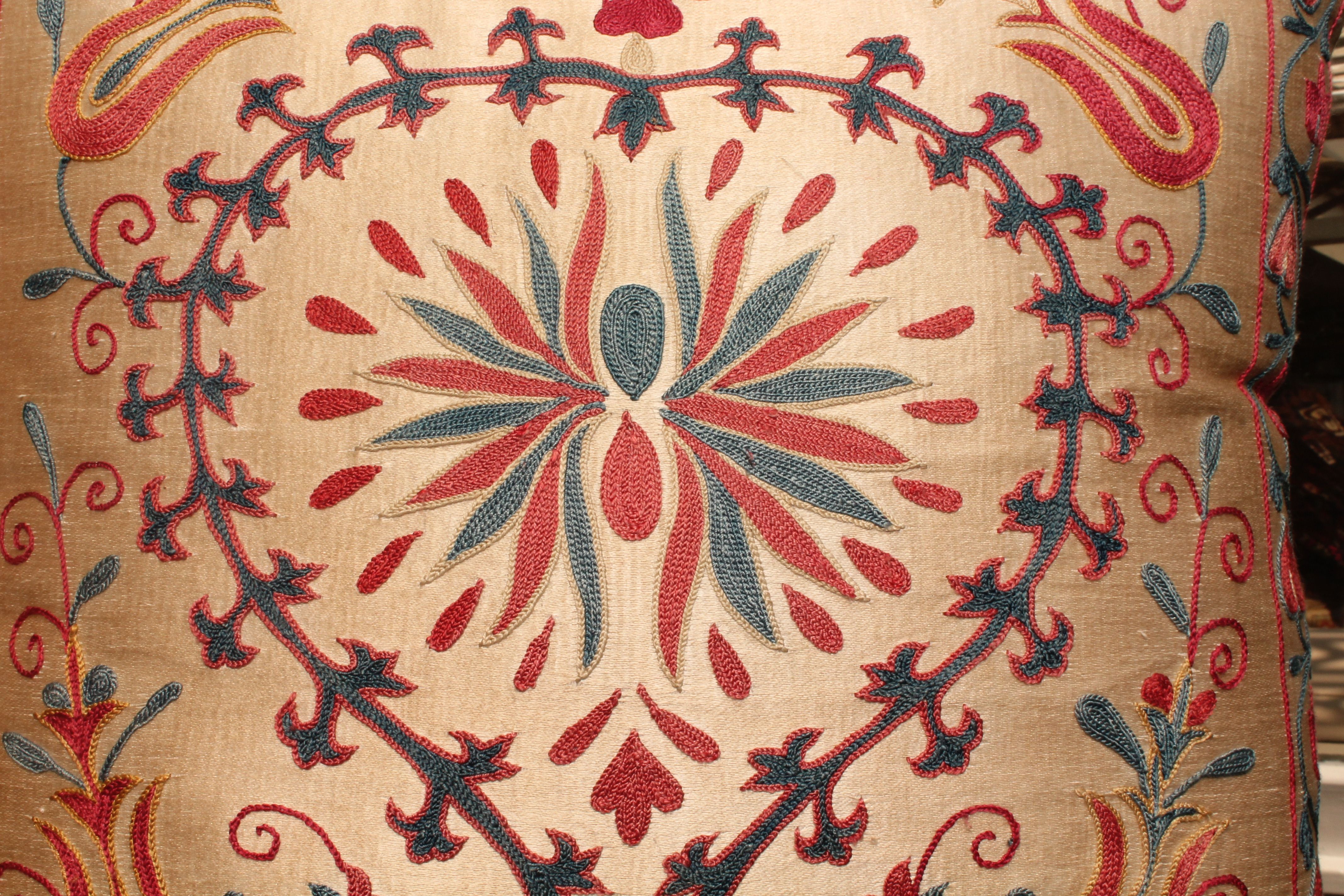 Uzbek silk cushion