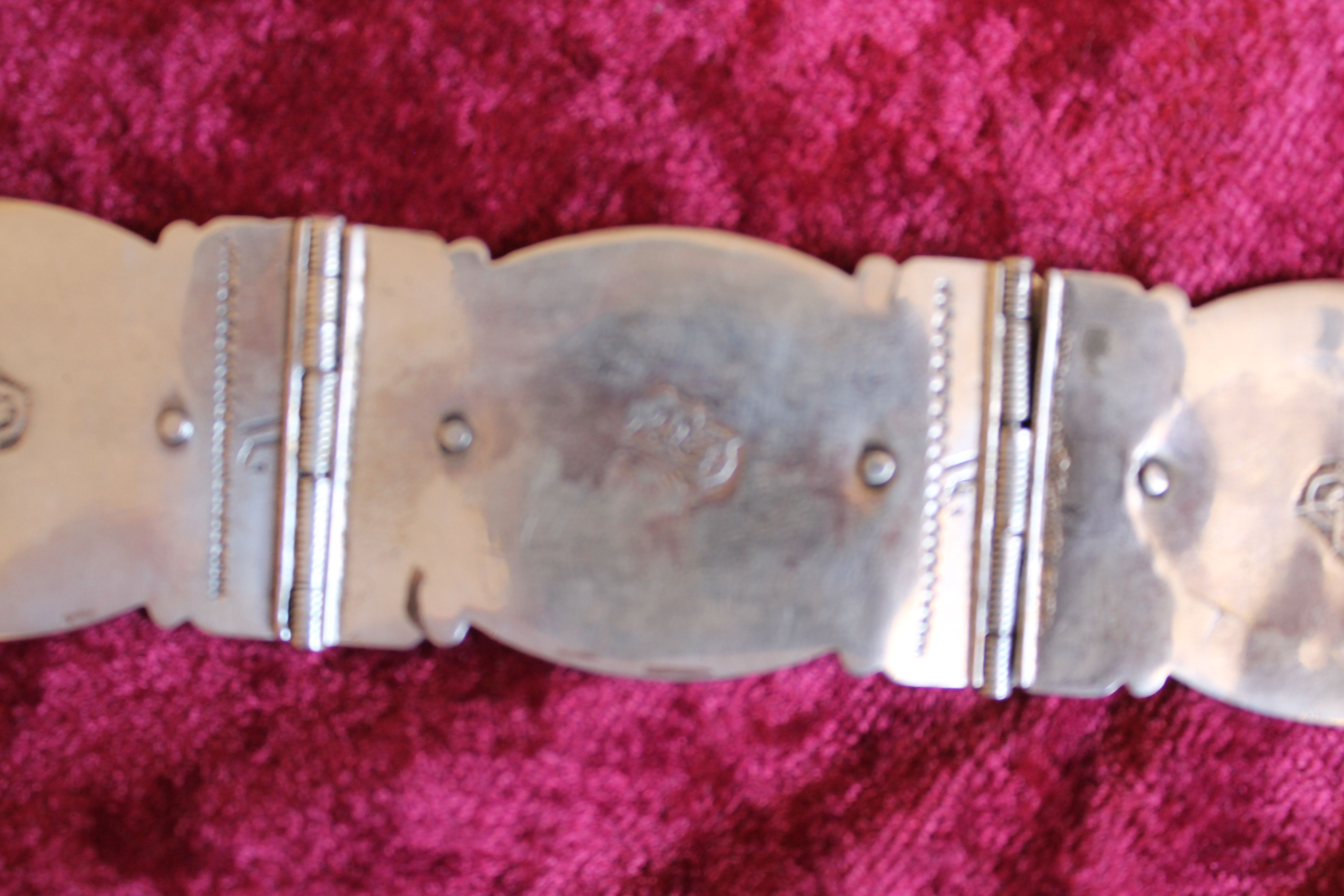 Antique Ottoman silver belt