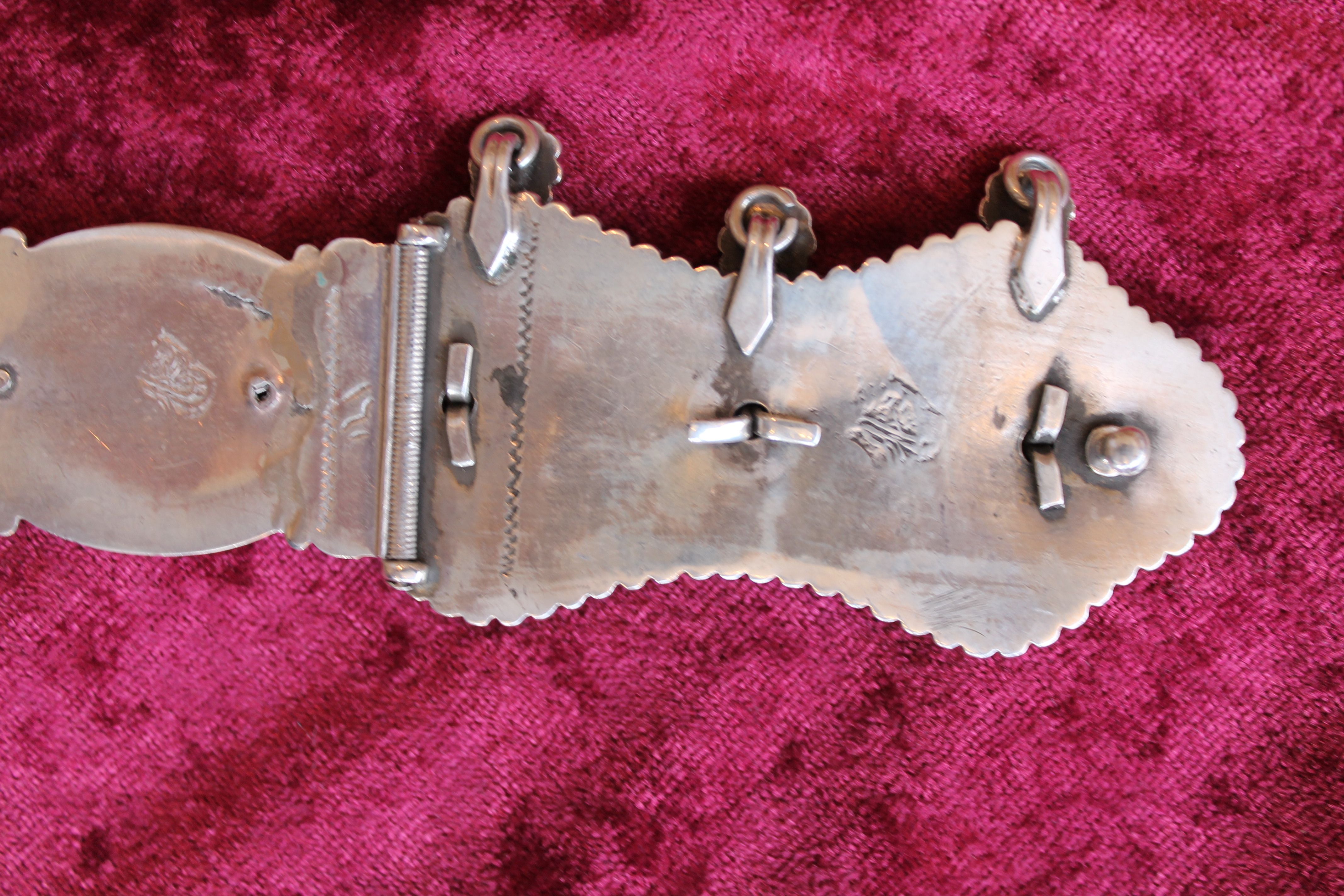 Antique Ottoman silver belt