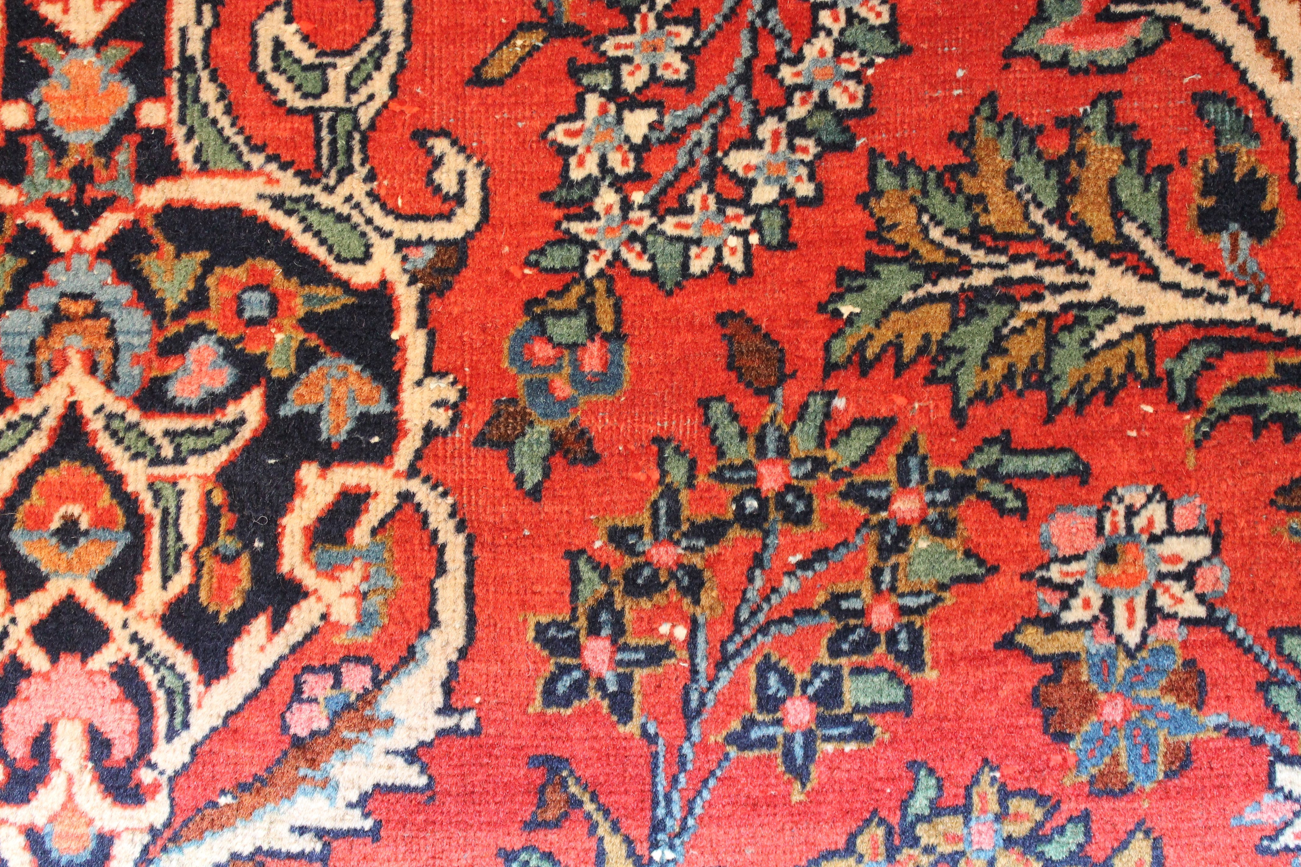 Antique Kashan rug