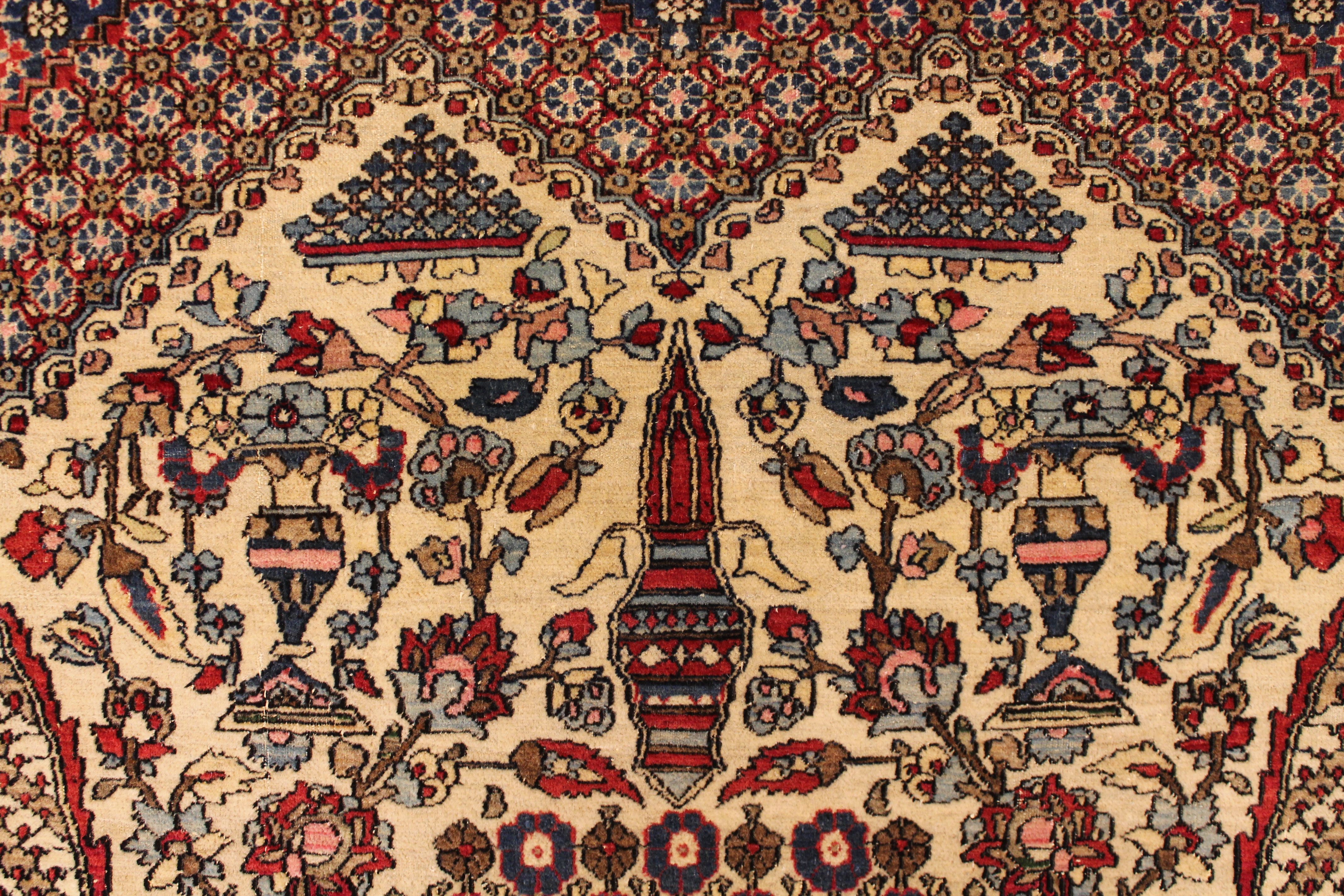 Antique Isfahan rug
