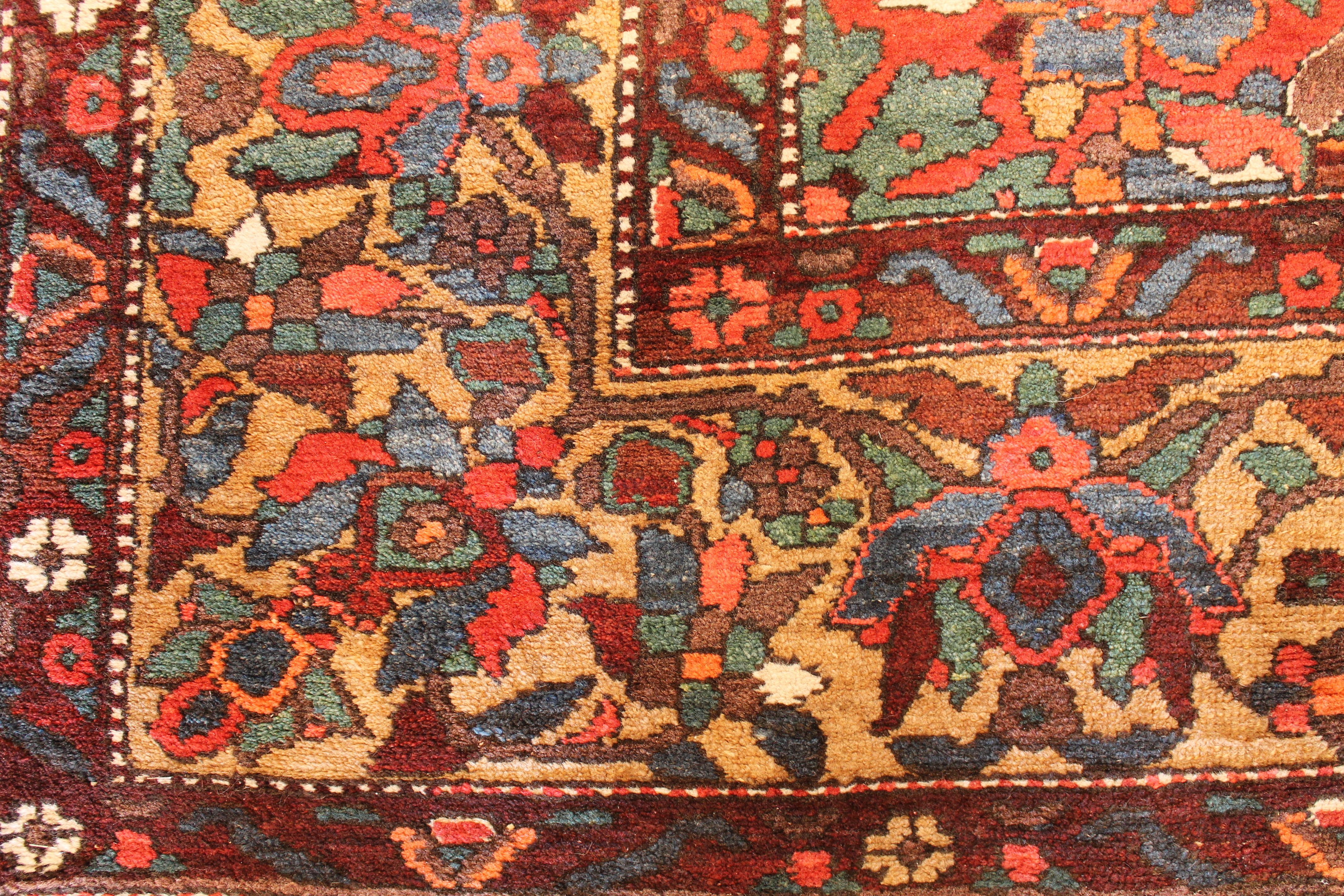 Antique Tribal Bakhtiari carpet