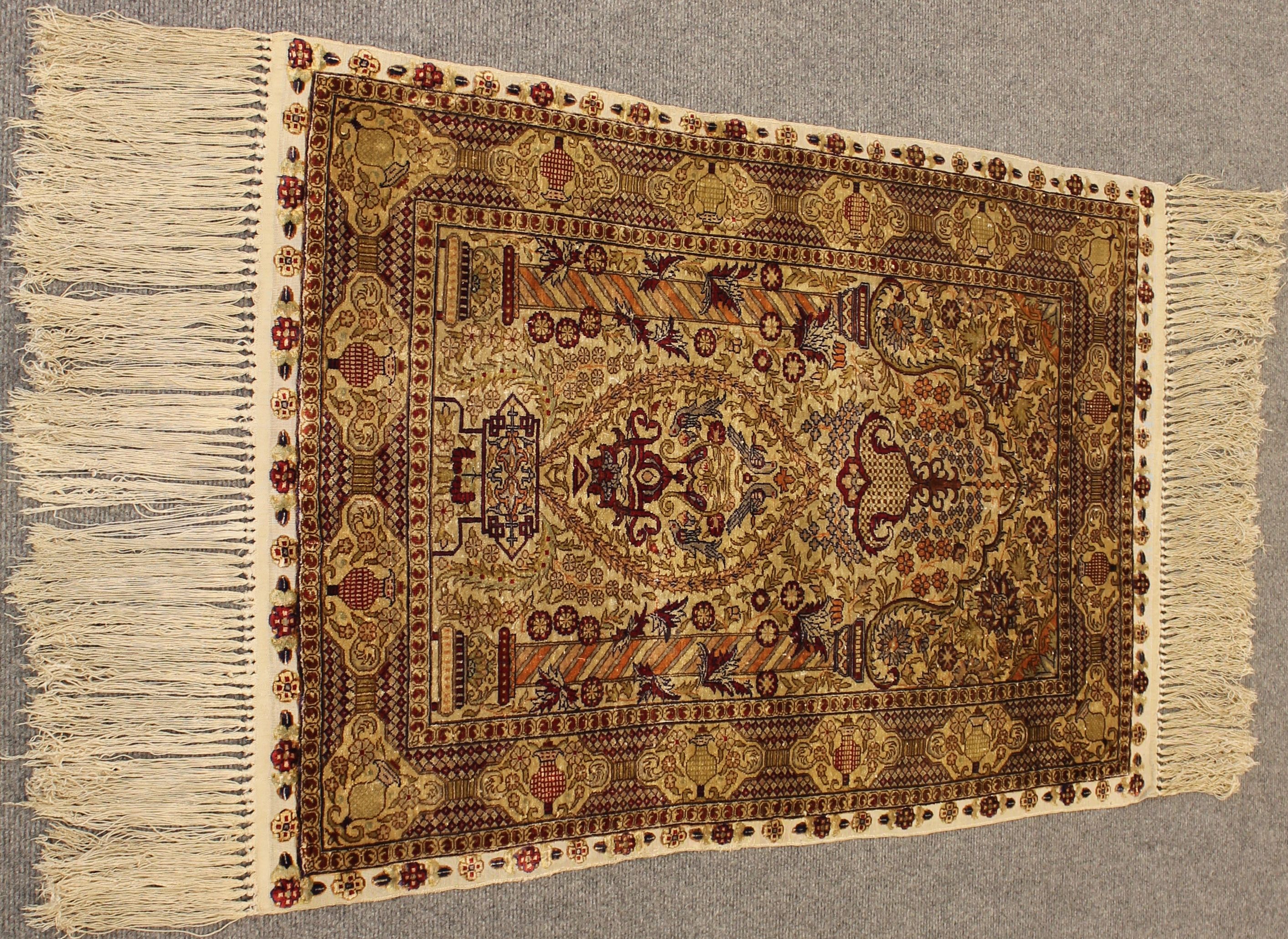 Silk Hereke rug