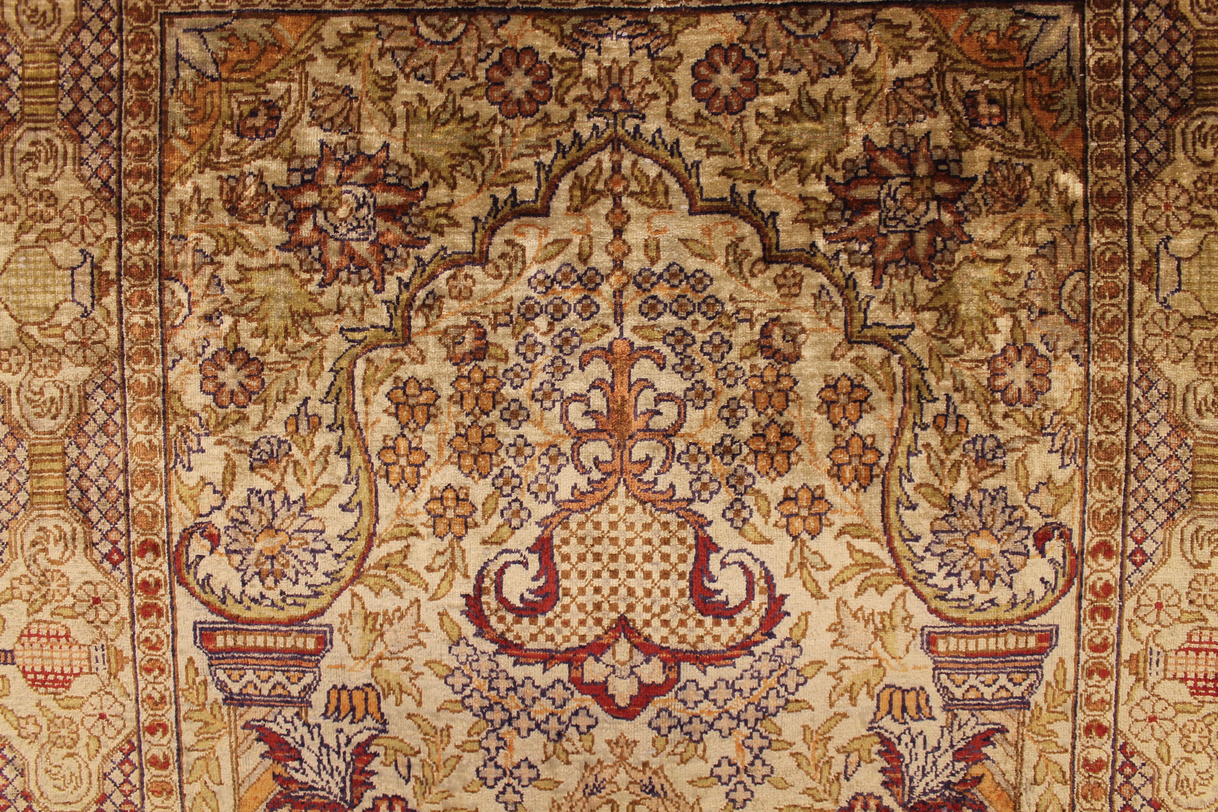 Silk Hereke rug