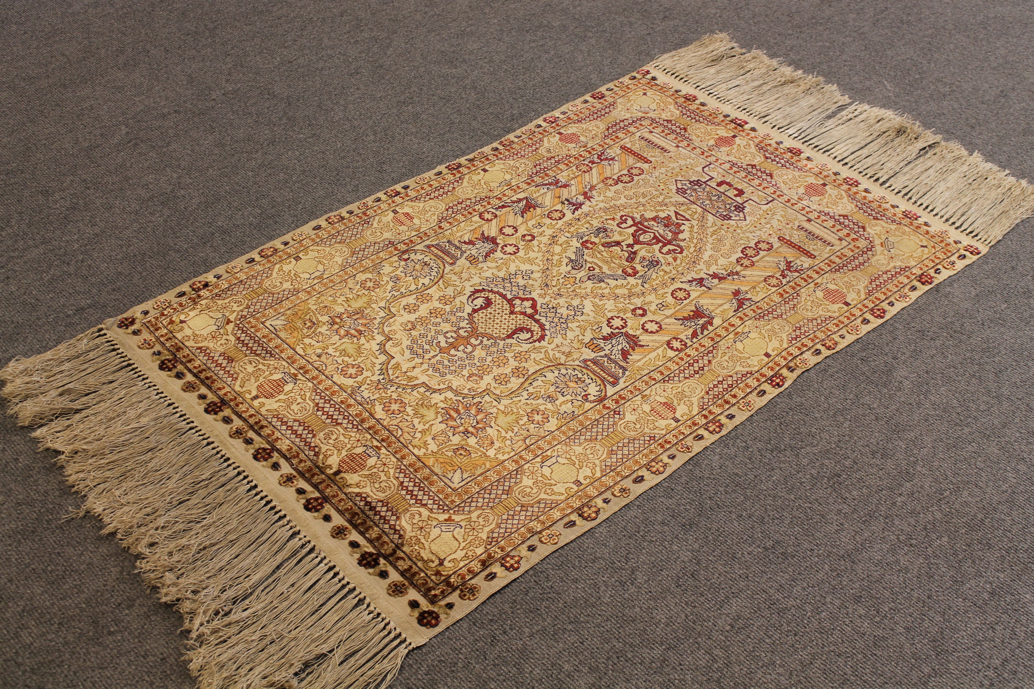 Silk Hereke rug
