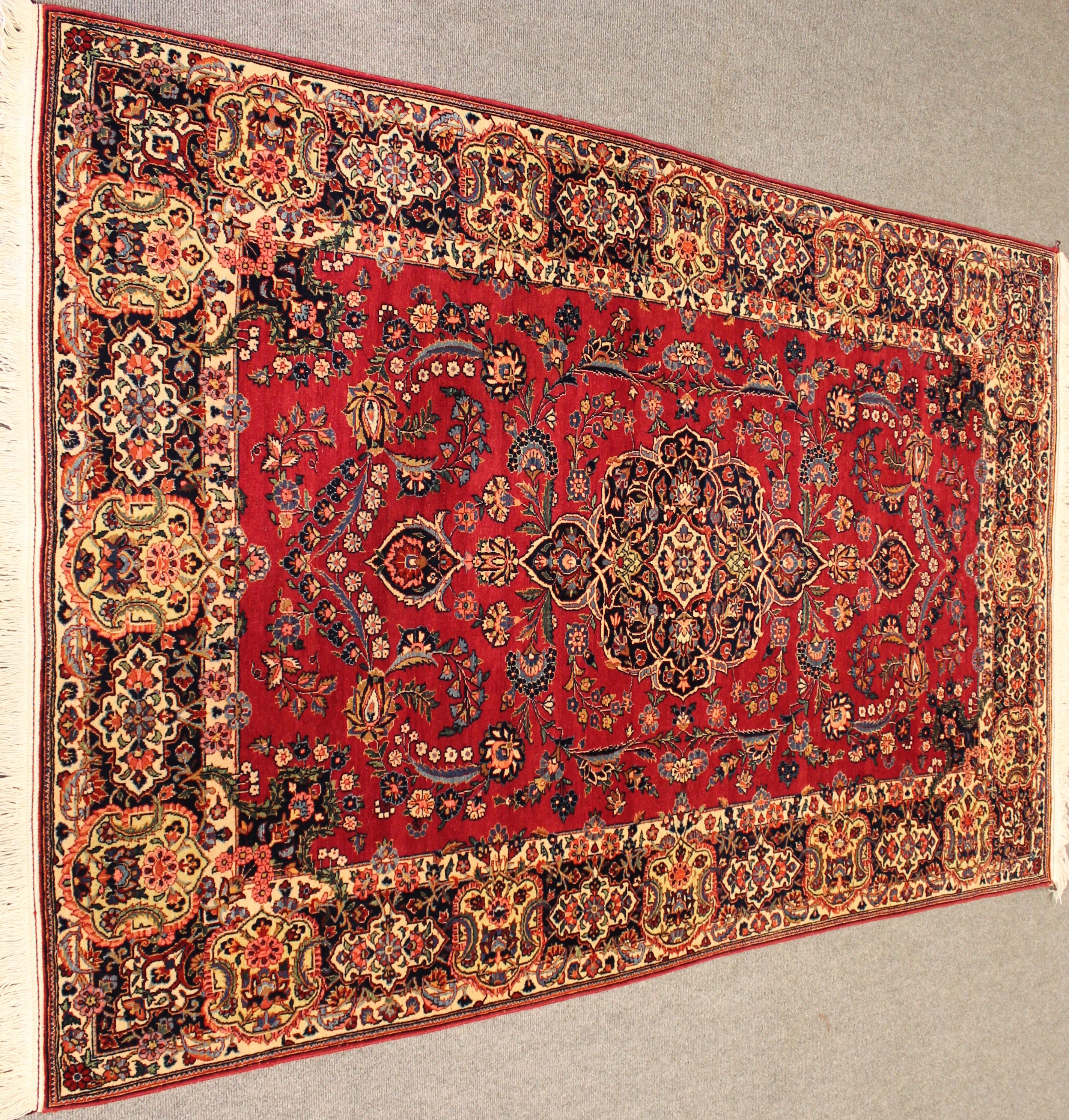 Antique Kashan rug