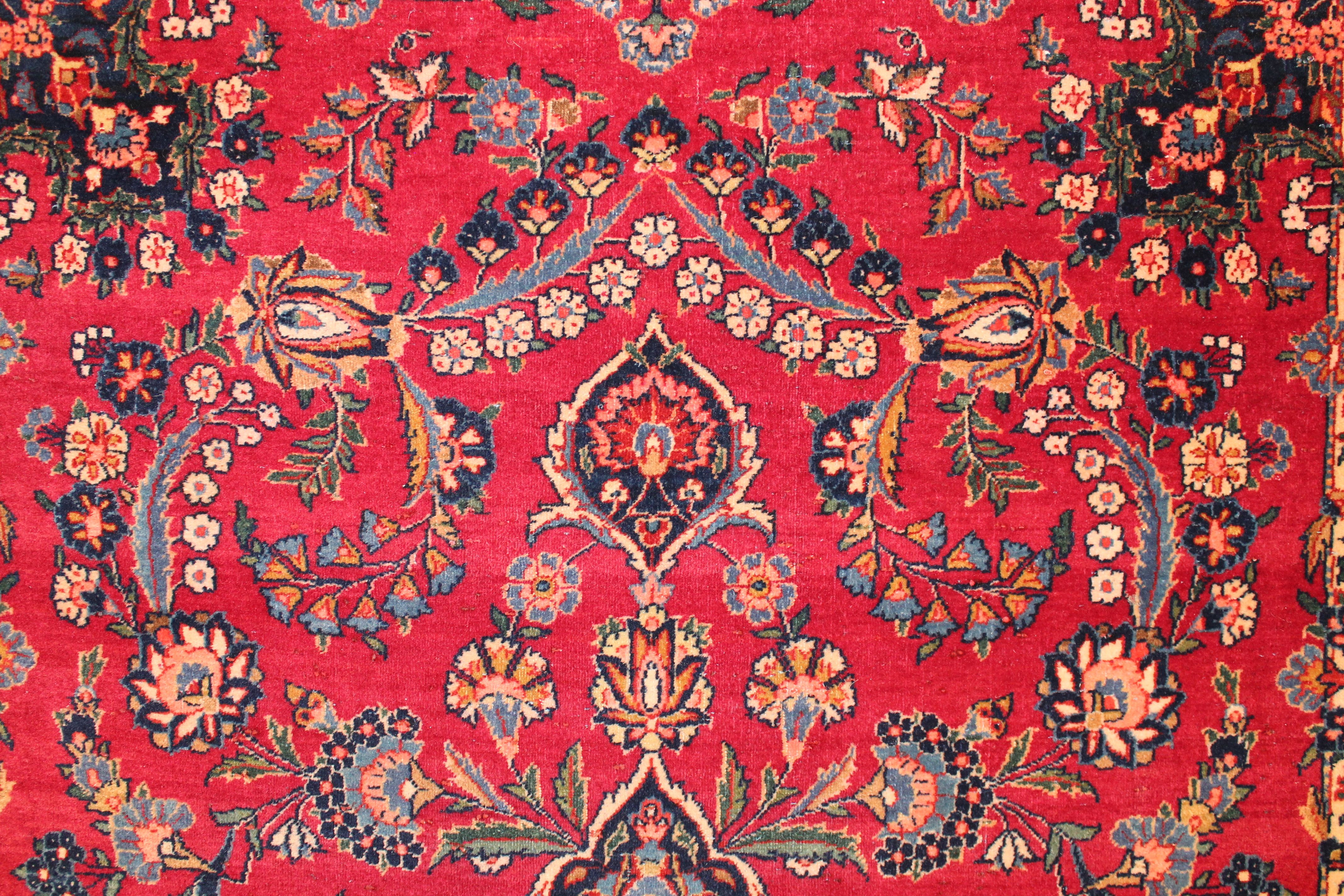 Antique Kashan rug