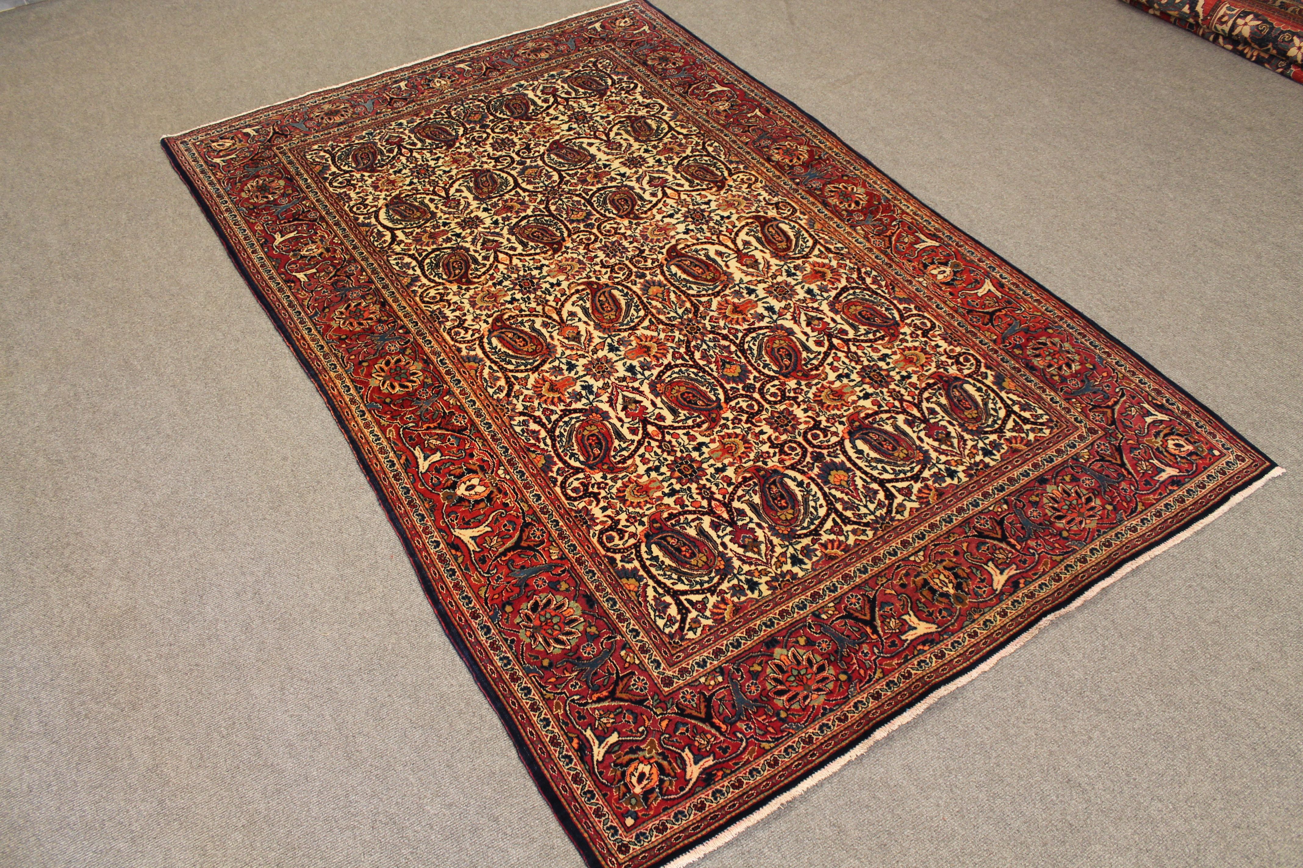 Antique Kashan rug