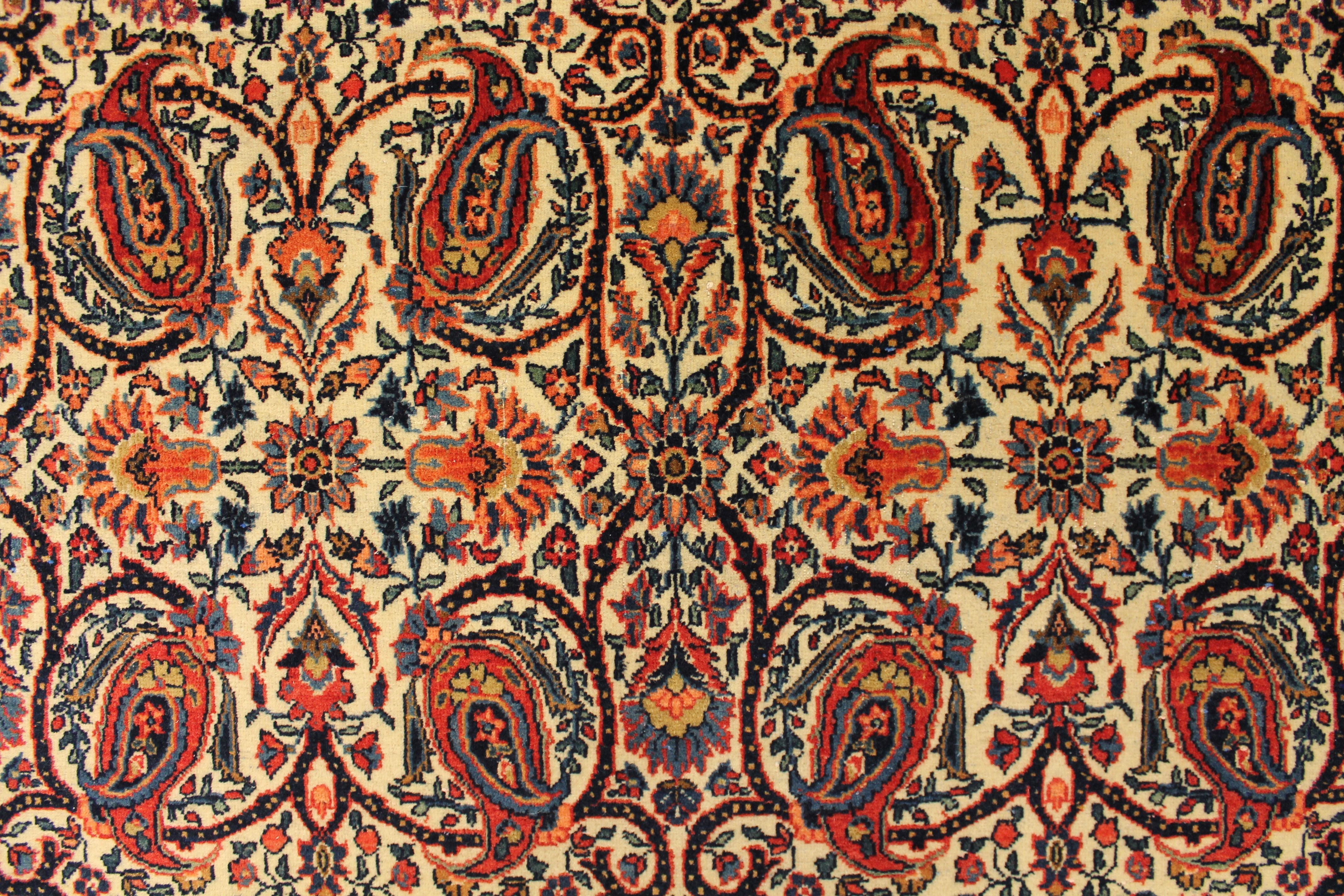 Antique Kashan rug