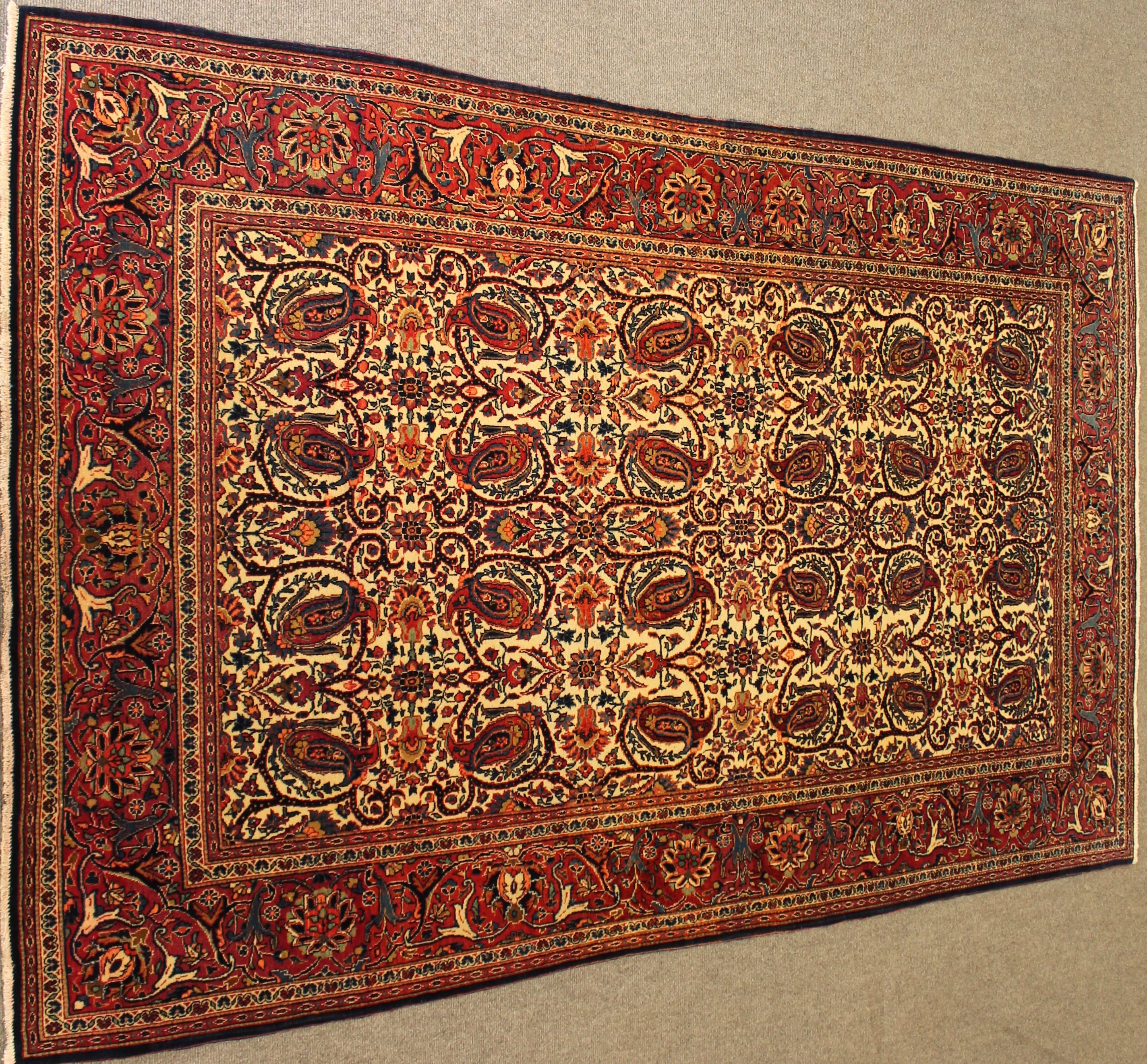 Antique Kashan rug