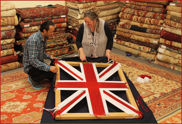 Queen Elizabeth II celebrations at The Oriental Rug Gallery Ltd, Wey Hill Surrey.jpg Queen Elizabeth II celebrations at The Oriental Rug Gallery Ltd, Wey Hill Surrey.jpg