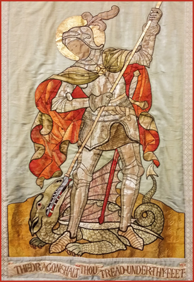 St George Arts & Crafts embroidery weave at The Oriental Rug Gallery Ltd, Surrey.jpg St George Arts & Crafts embroidery weave at The Oriental Rug Gallery Ltd, Surrey.jpg