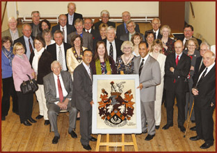 The Mayoral Inauguration of the Haslemere Coat of Arms Weaving.jpg The Mayoral Inauguration of the Haslemere Coat of Arms Weaving.jpg