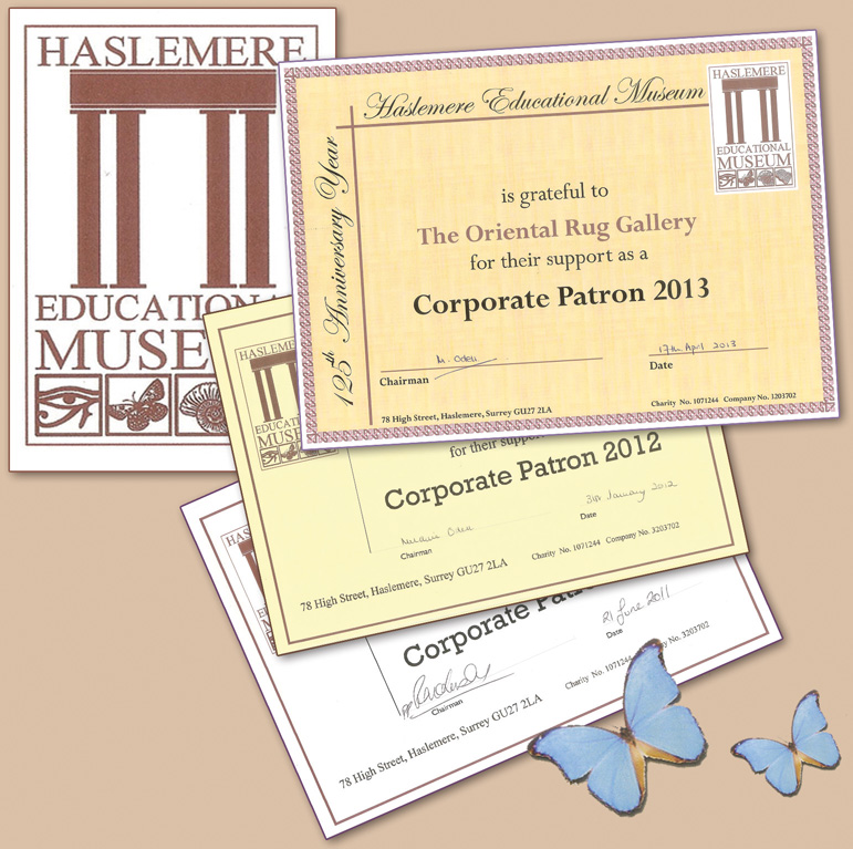 The Oriental Rug Gallery Ltd supports Haslemere Educational Museum.jpg The Oriental Rug Gallery Ltd supports Haslemere Educational Museum.jpg