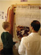 Anas helps Schools weave at The Oriental Rug Gallery Ltd