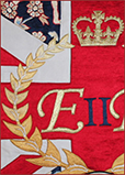 Royal Heritage bespoke Diamond Jubilee Embroidery goldwork created by The Oriental Rug Gallery Ltd Haslemere Surrey GU27