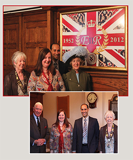 Anas Rug Specialist with Queen’s Embroidery at The Oriental Rug Gallery Ltd Surrey GU27
