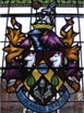 Haslemere Coat of Arms stained glass window design at Town Hall