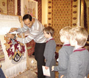 School children at The Oriental Rug Gallery Ltd